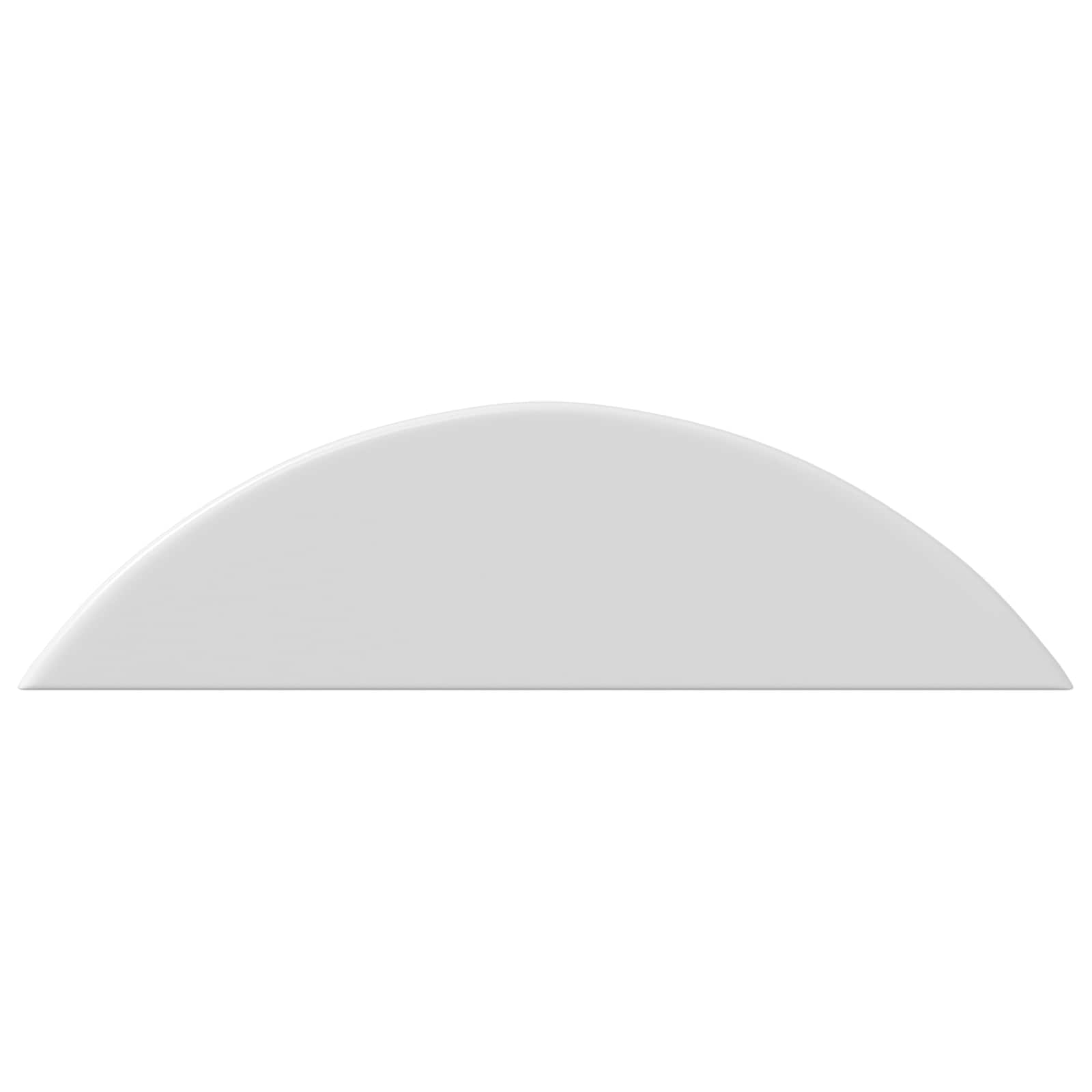 vidaXL Halve maan washer 2 pcs Wit M6 PP