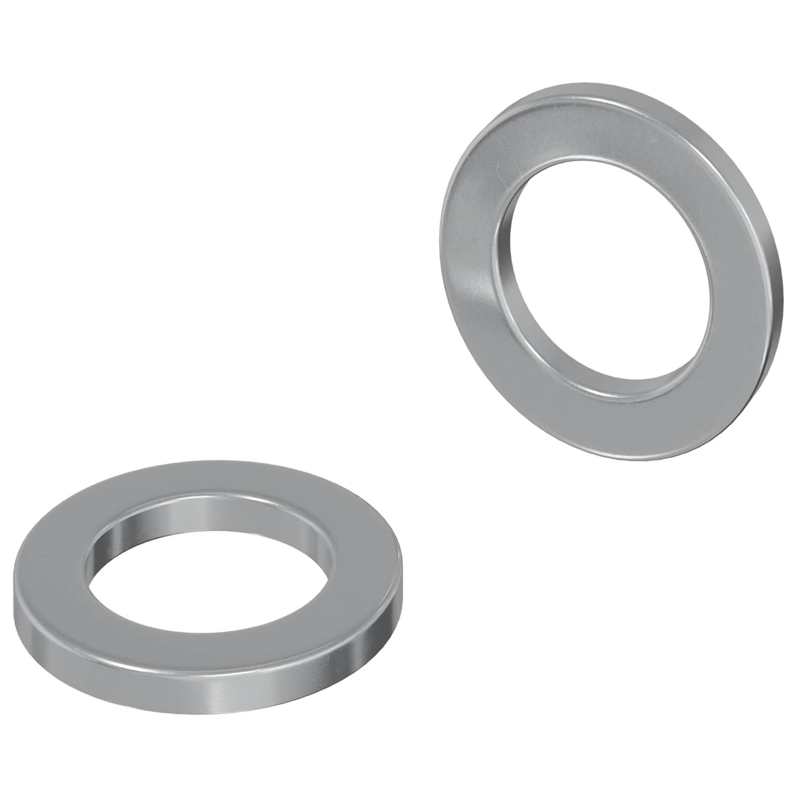 vidaXL geschikt voor vlakke ringen 2 pcs Zilver M7 x 12 mm Staal