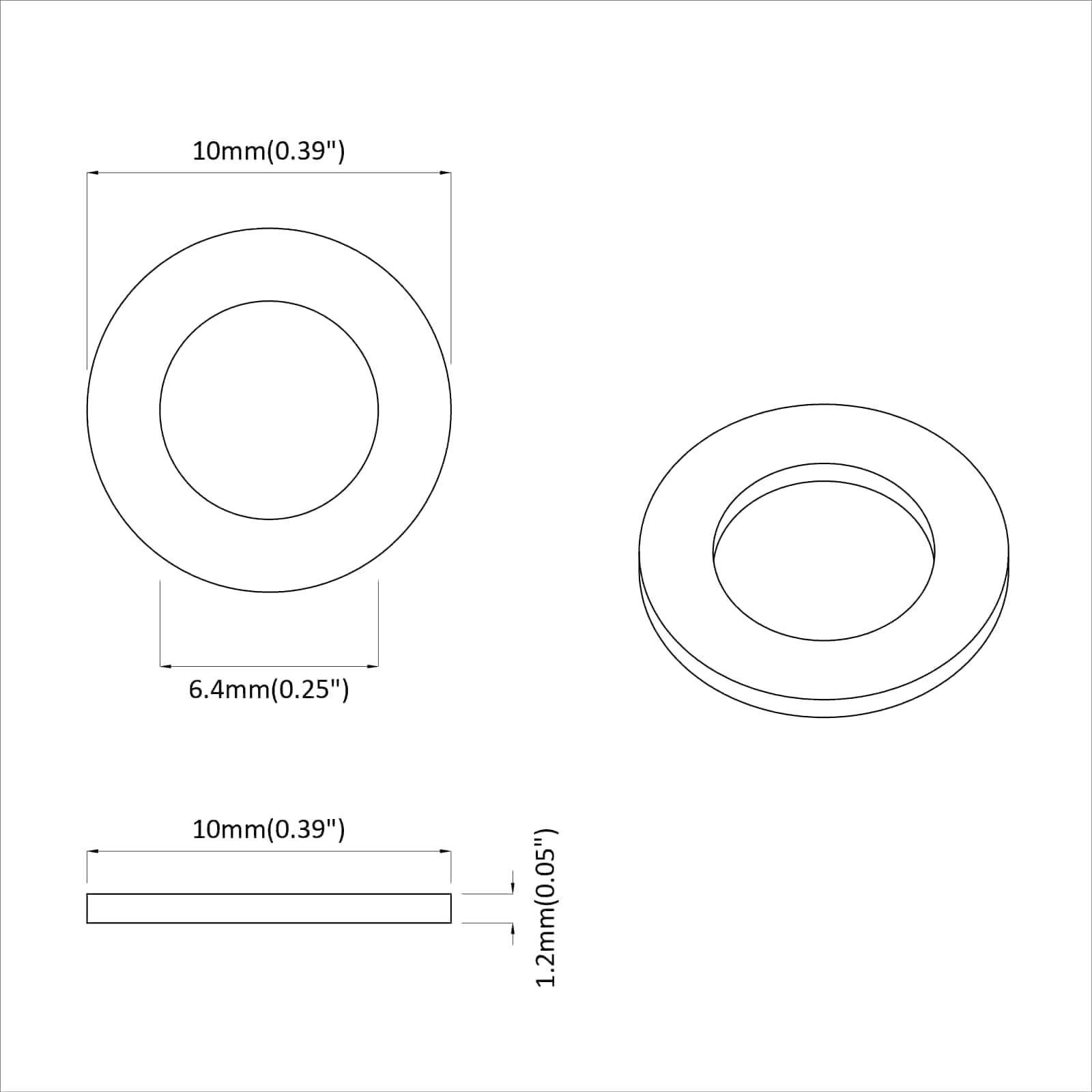 vidaXL geschikt voor vlakke ringen 2 pcs Zilver M7 x 12 mm Staal