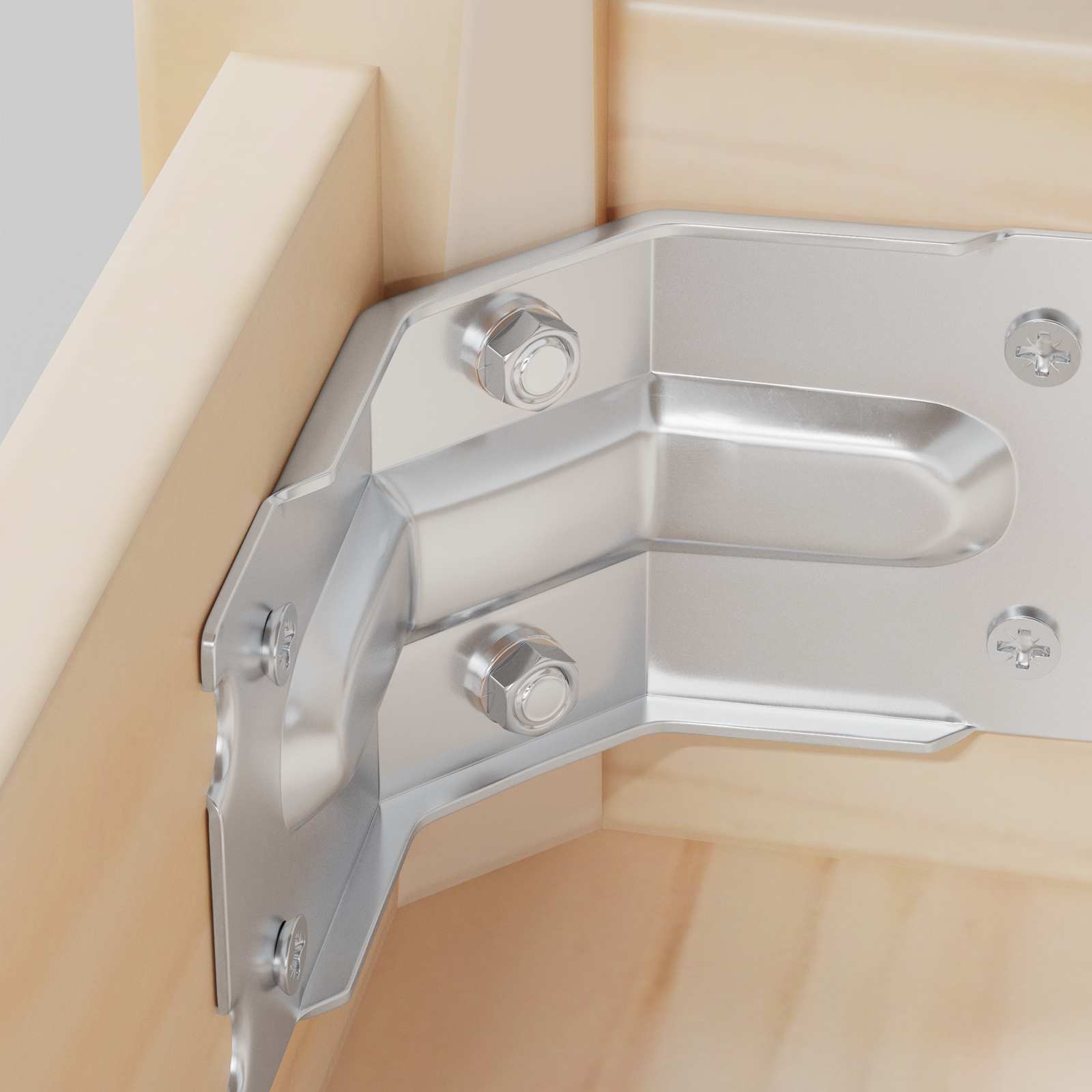 vidaXL Zeshoekige Moeren 2 pcs Zilver M6 Staal