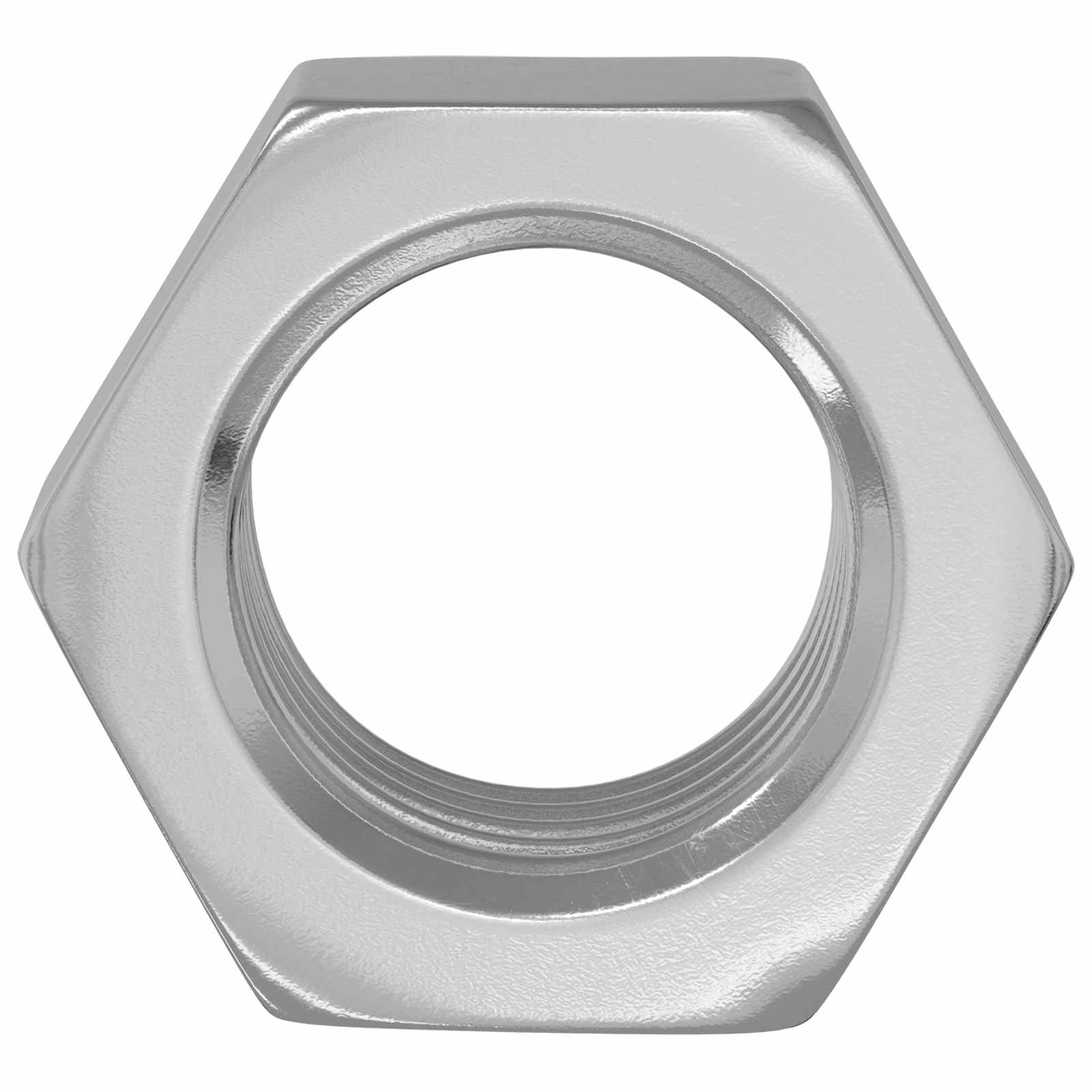 vidaXL Zeshoekige Moer Effen 2 pcs Zilver M6 IJzer