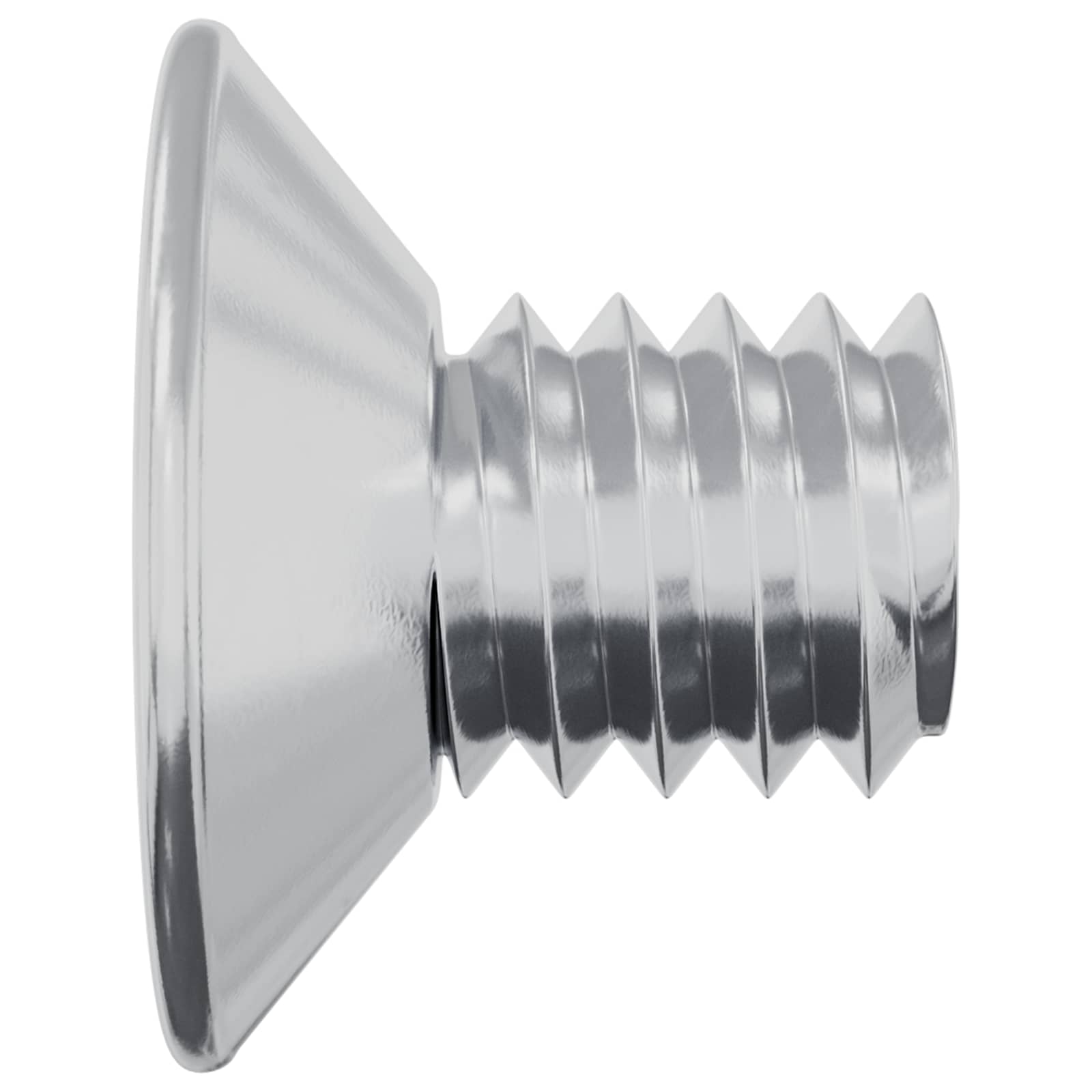 vidaXL Verzonken schroeven 2 pcs Zilver M4 x 6 mm Staal