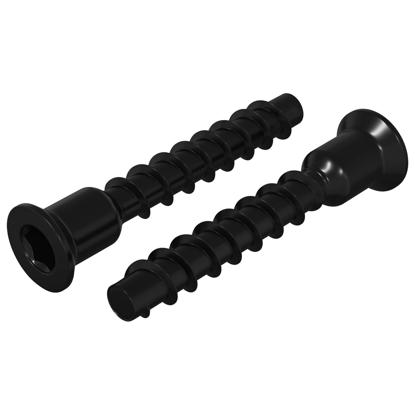 vidaXL Socket cap head schroef 2 pcs Zwart 10 x 40 mm IJzer