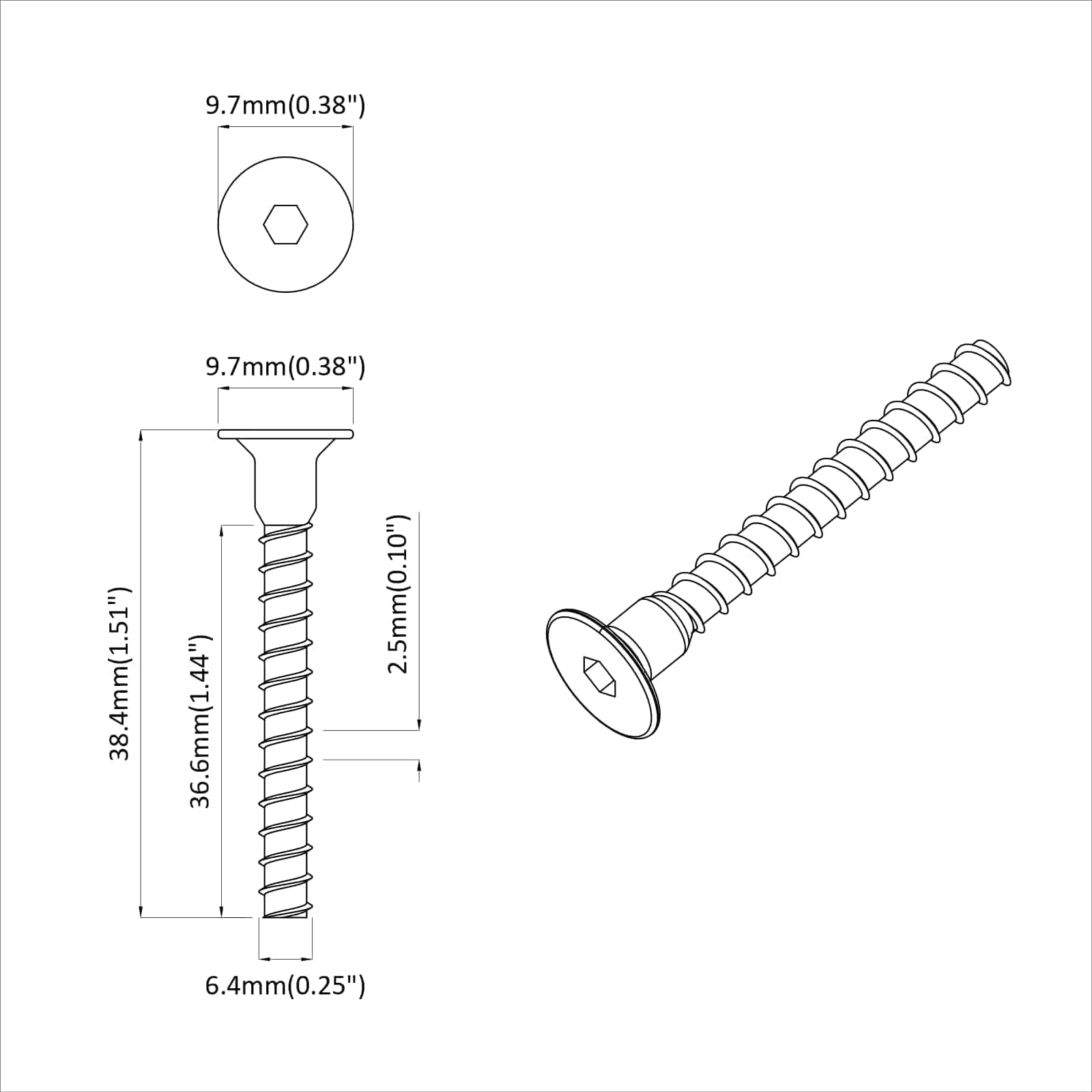 vidaXL Socket cap head schroef 2 pcs Zwart 10 x 40 mm IJzer