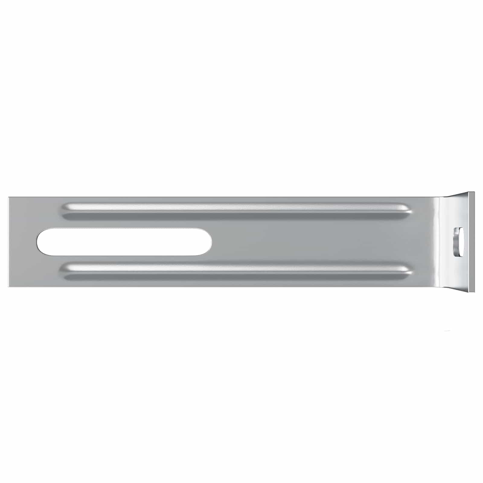 vidaXL Anti Tip Beugel Effen 2 pcs Zilver 74,5 x 15 x 32 mm IJzer