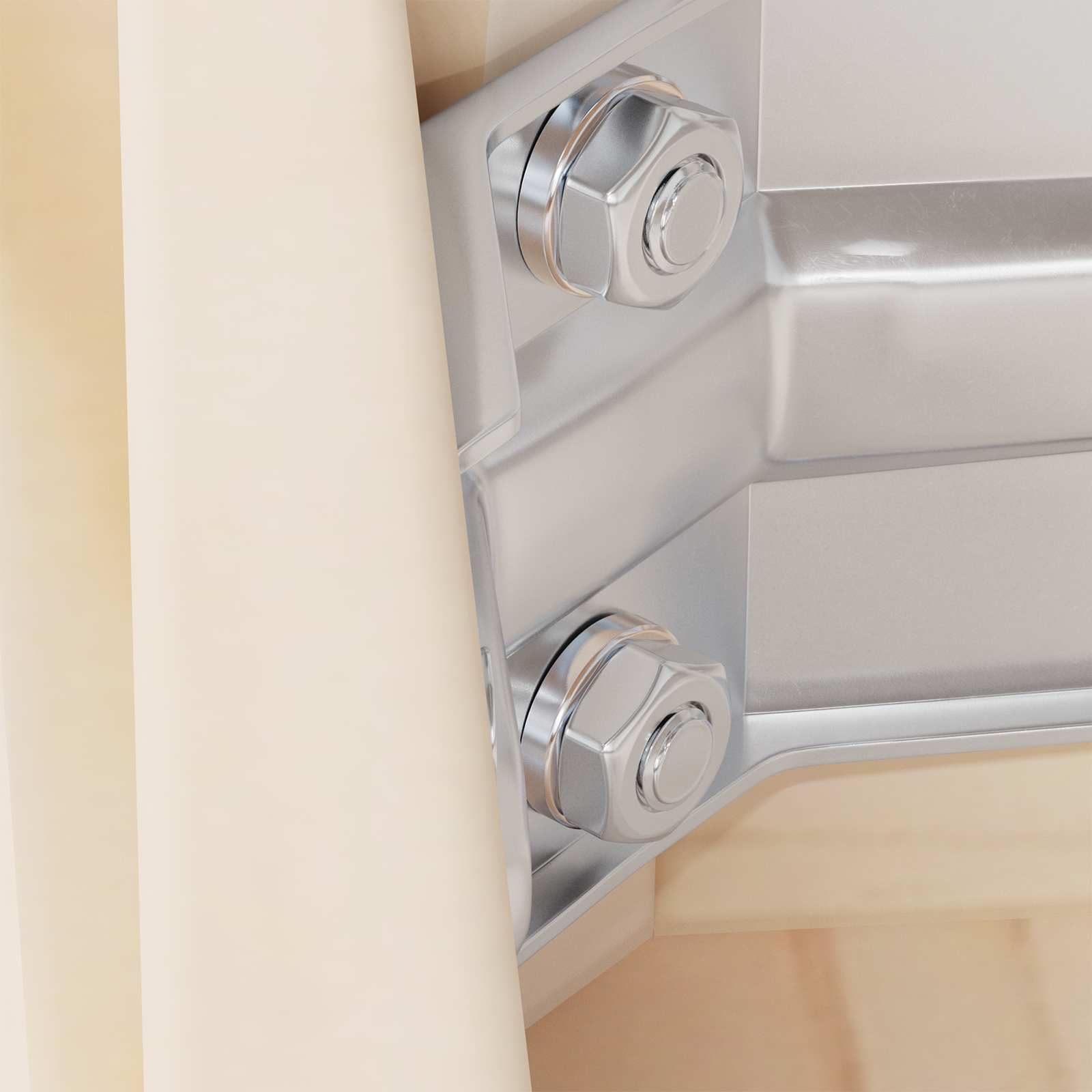 vidaXL Veer Washer 2 pcs Wit 13 x 1 mm IJzer