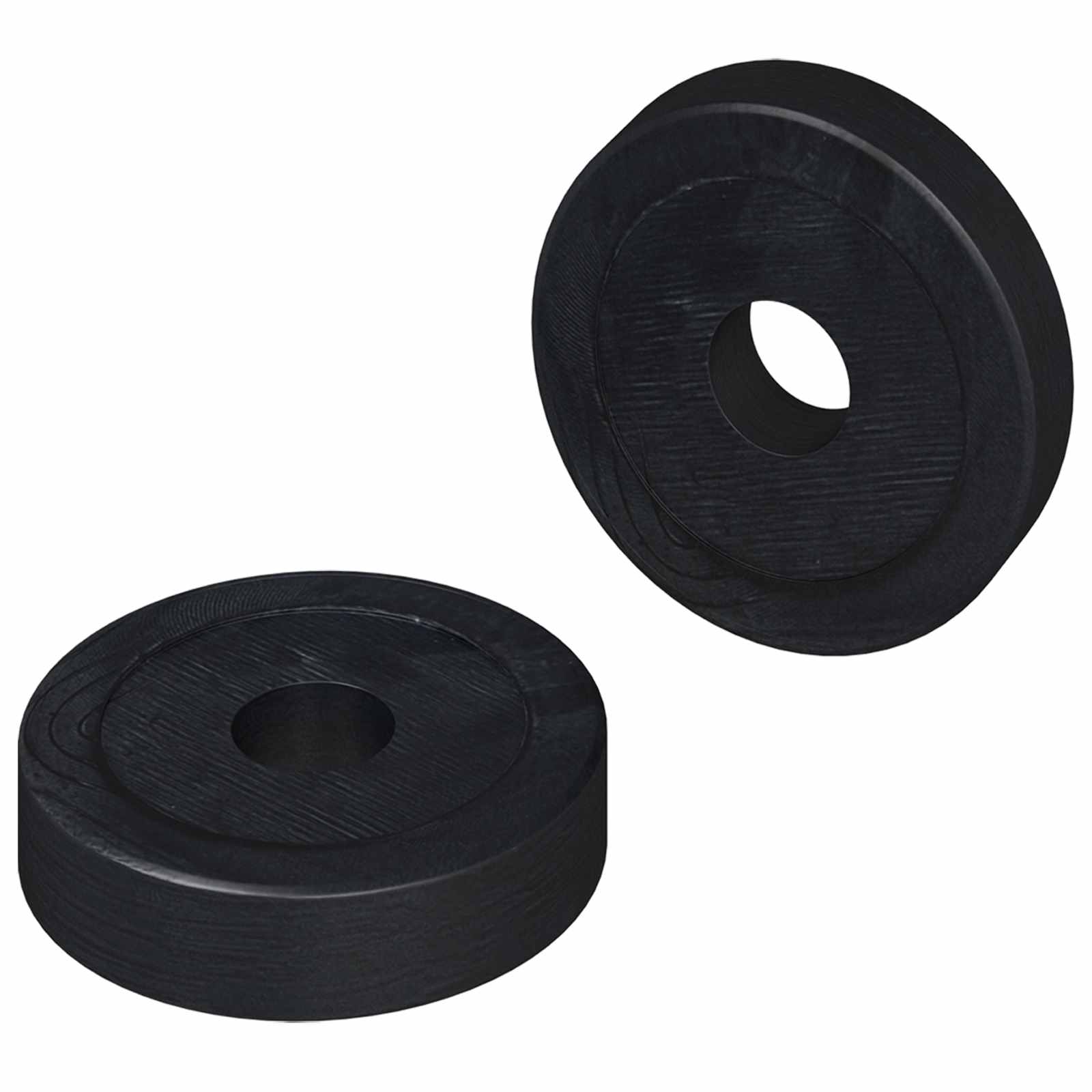 vidaXL geschikt voor vlakke ringen 2 pcs Zwart 15 x 4 x 3 mm