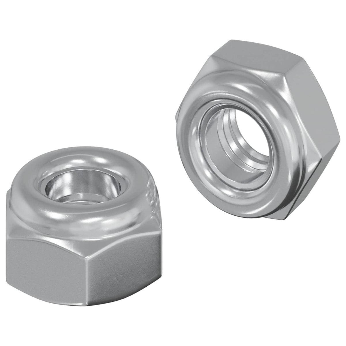 vidaXL Moer 2 pcs Zilver M6 x 10 mm IJzer