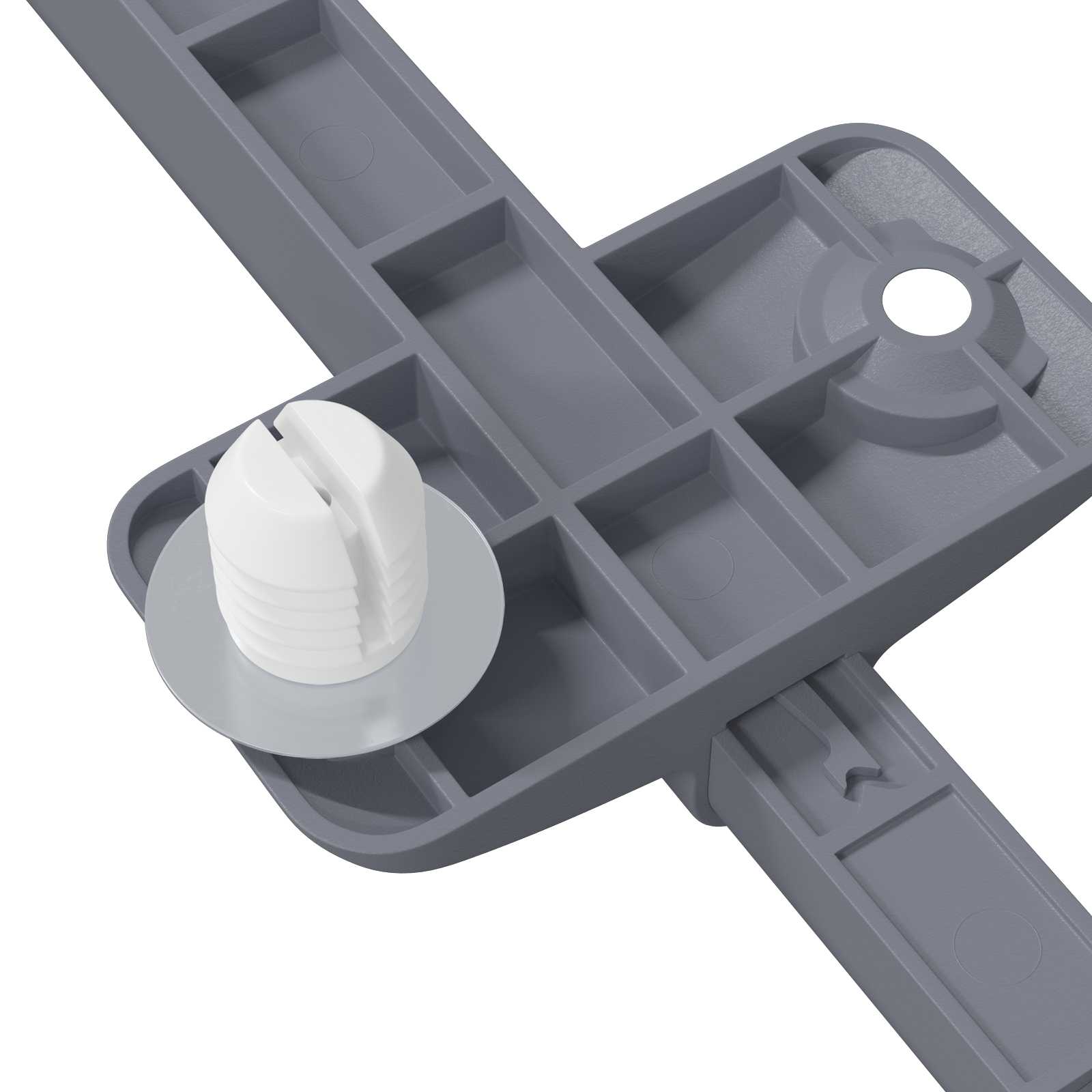 vidaXL Zachte Sluitdempers 2 pcs Grijs 125 x 47 x 15 mm PP