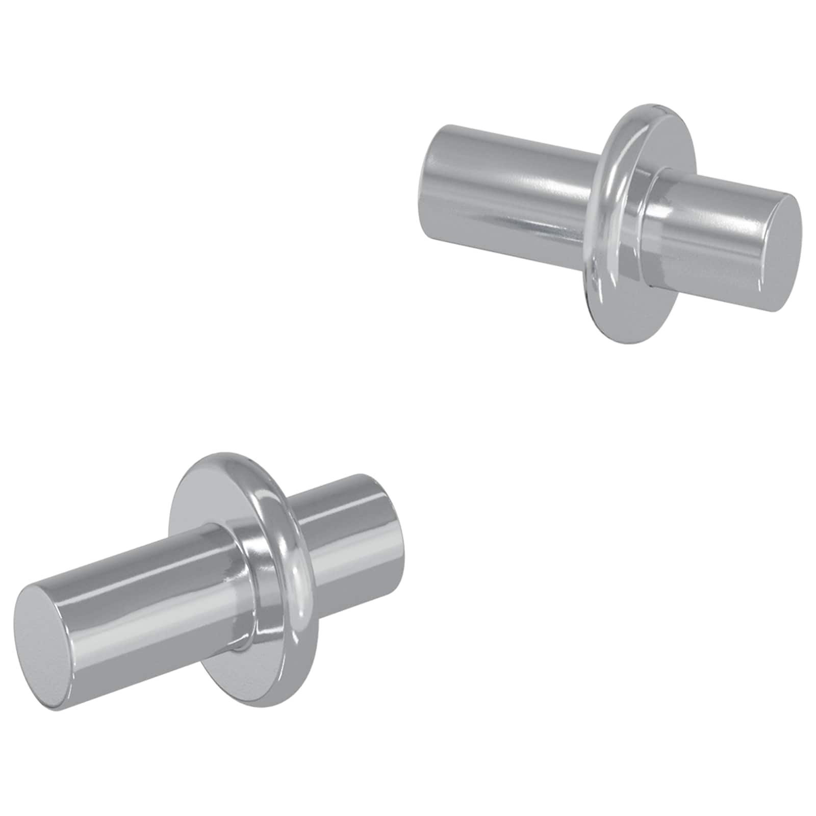vidaXL Plankhaak Effen 2 pcs Zilver 8,6 x 8,6 x 14,6 mm Staal