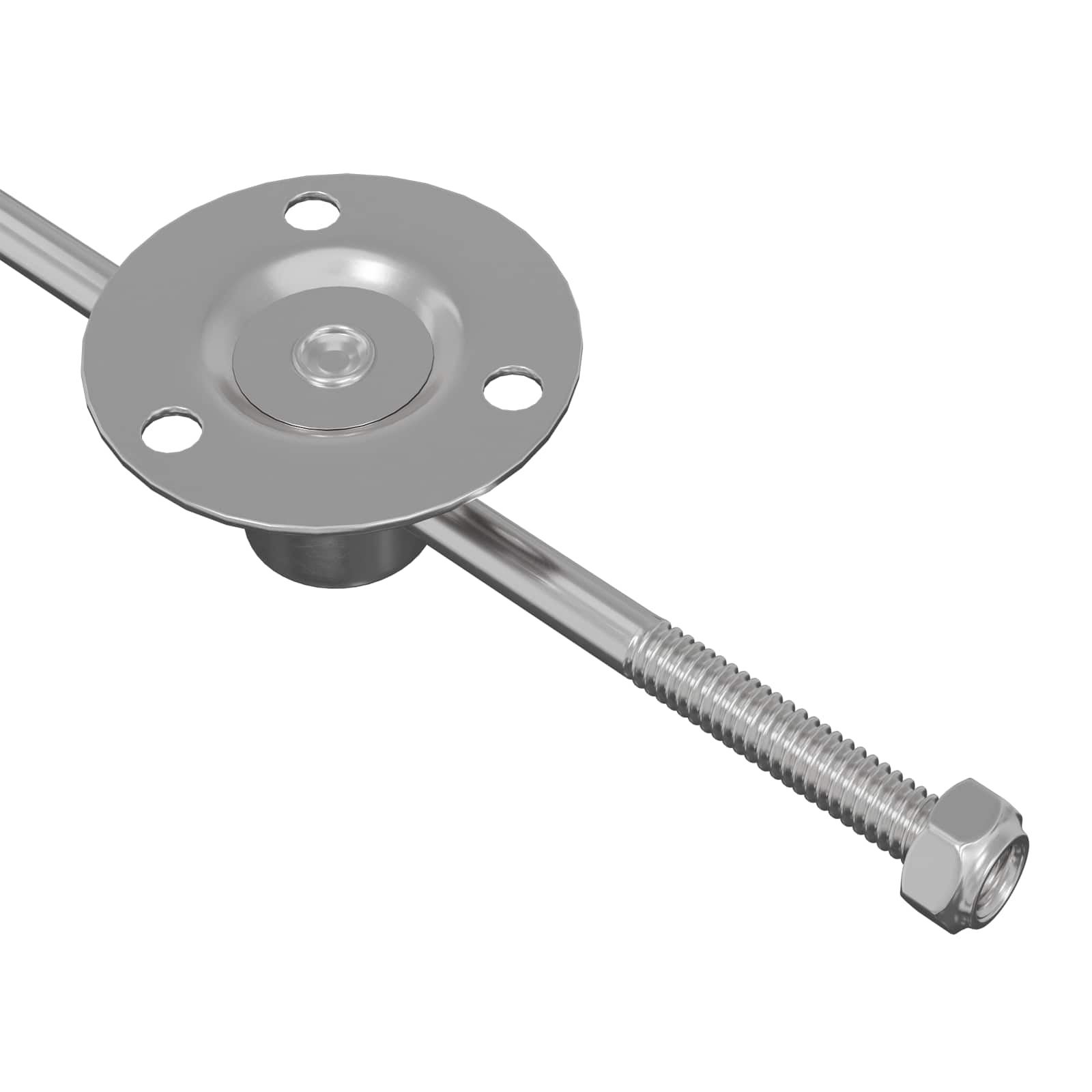 vidaXL Gasveer 2 pcs Zilver 190 mm IJzer