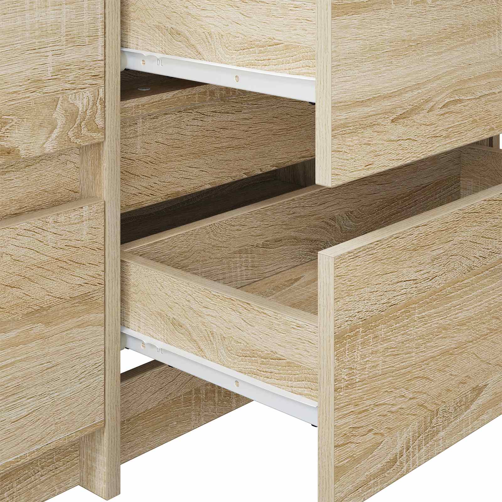 vidaXL Ladegeleider 2 pcs Wit 250 mm Staal