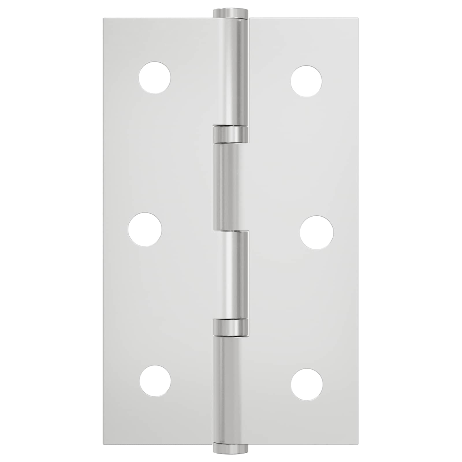 vidaXL Scharnier Effen 2 pcs Zilver 58 x 35 x 1 mm Staal