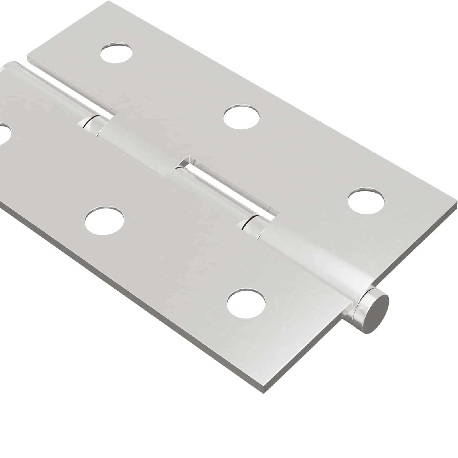 vidaXL Scharnier Effen 2 pcs Zilver 58 x 35 x 1 mm Staal