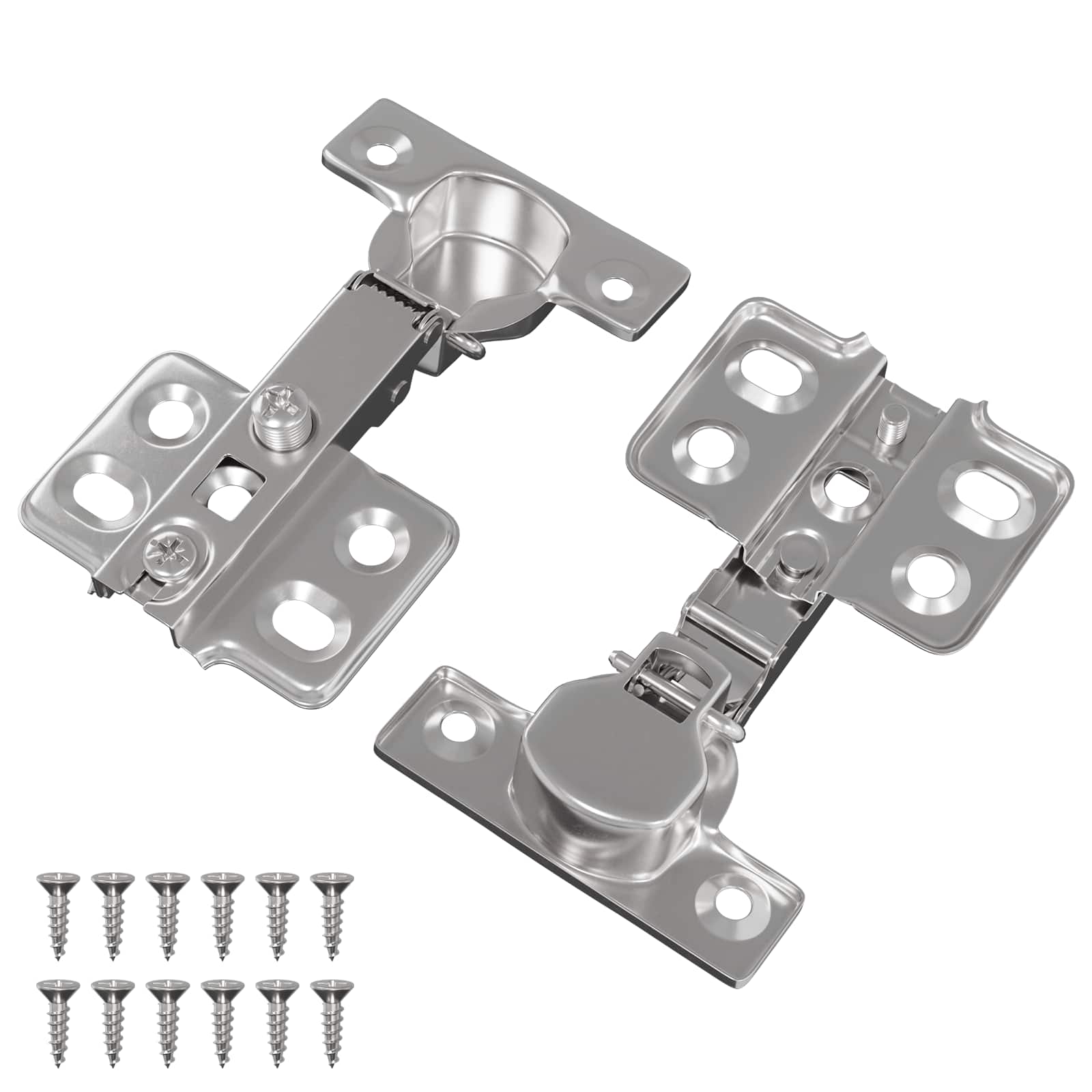 vidaXL Scharnier 2 pcs Nikkel 26 mm IJzer