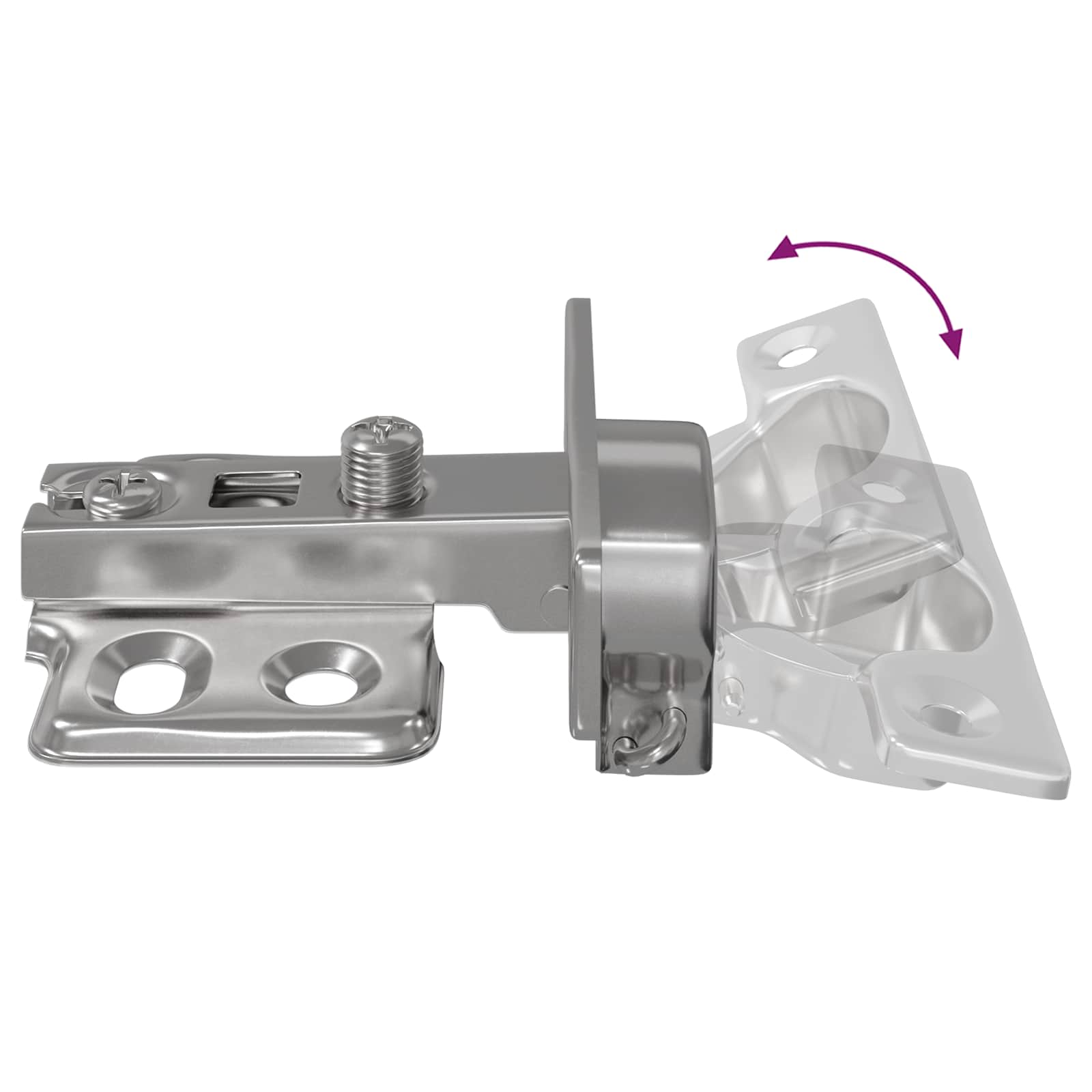 vidaXL Scharnier 2 pcs Nikkel 26 mm IJzer