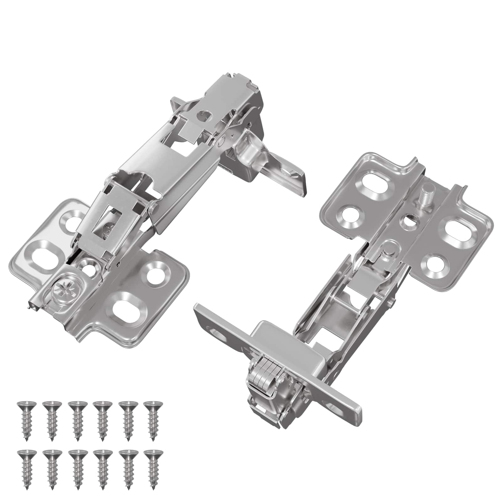 vidaXL Scharnier 2 pcs Nikkel 35 mm IJzer