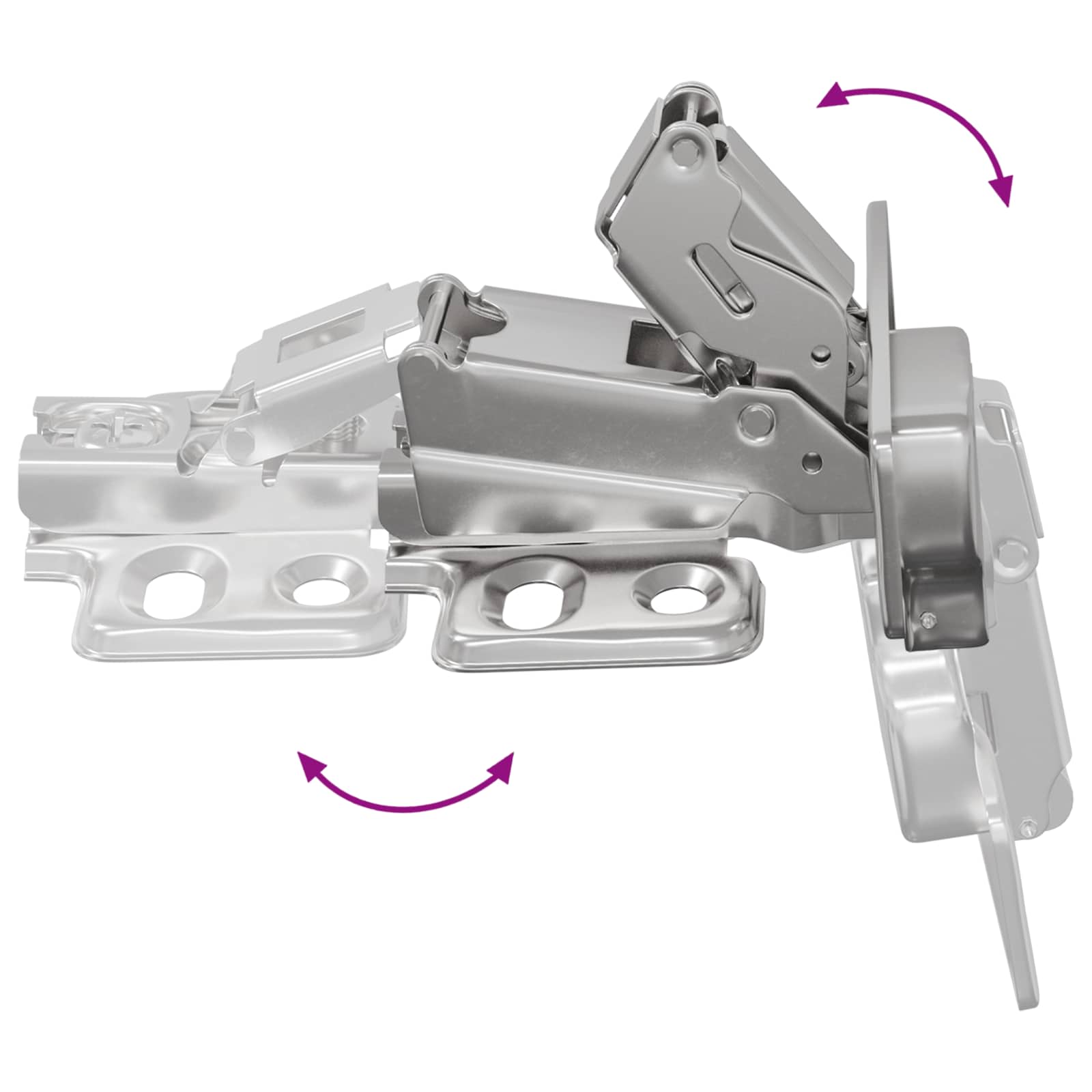 vidaXL Scharnier 2 pcs Nikkel 35 mm IJzer