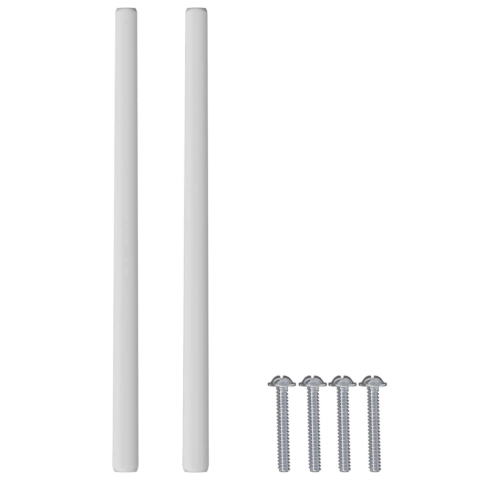 vidaXL Handvat Effen 2 pcs Zilver 105.7 x 7.4 x 15.5 mm Aluminium