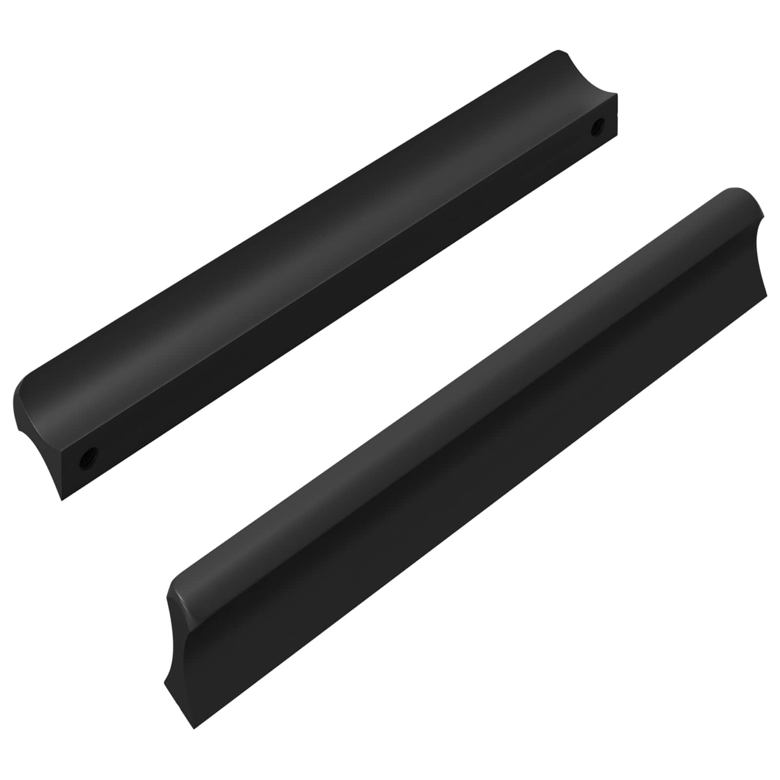 vidaXL Handvat 2 pcs Zwart 106 x 7,4 x 15,5 mm Aluminium