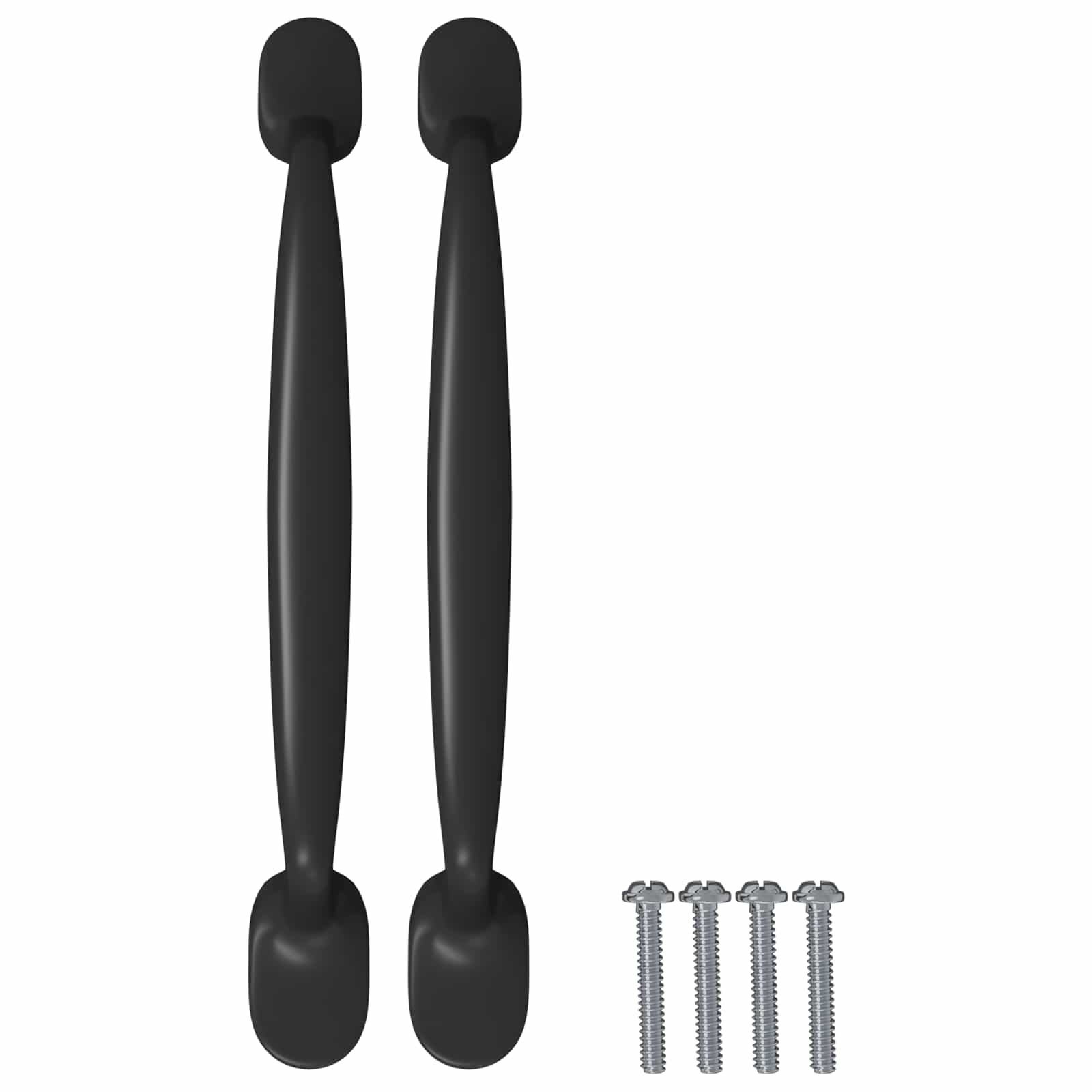vidaXL Meubelhandgreep 2 pcs Zwart 130 x 19,4 x 22,3 mm Aluminium