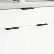vidaXL Handvat 2 pcs Zwart 120 x 39.6 x 17 mm Aluminium
