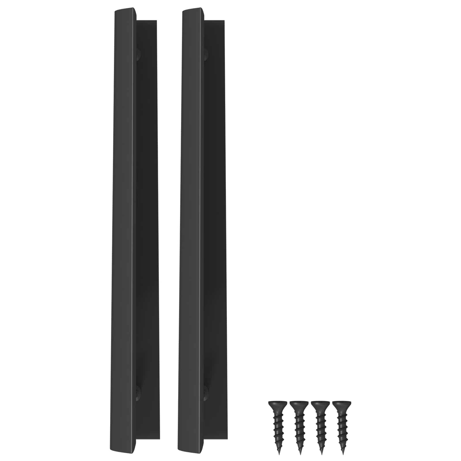 vidaXL Handvat 2 pcs Zwart 120 x 39.6 x 17 mm Aluminium