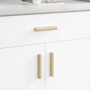 vidaXL Rechthoekige Handgreep 2 pcs Natuurlijke Houtkleur