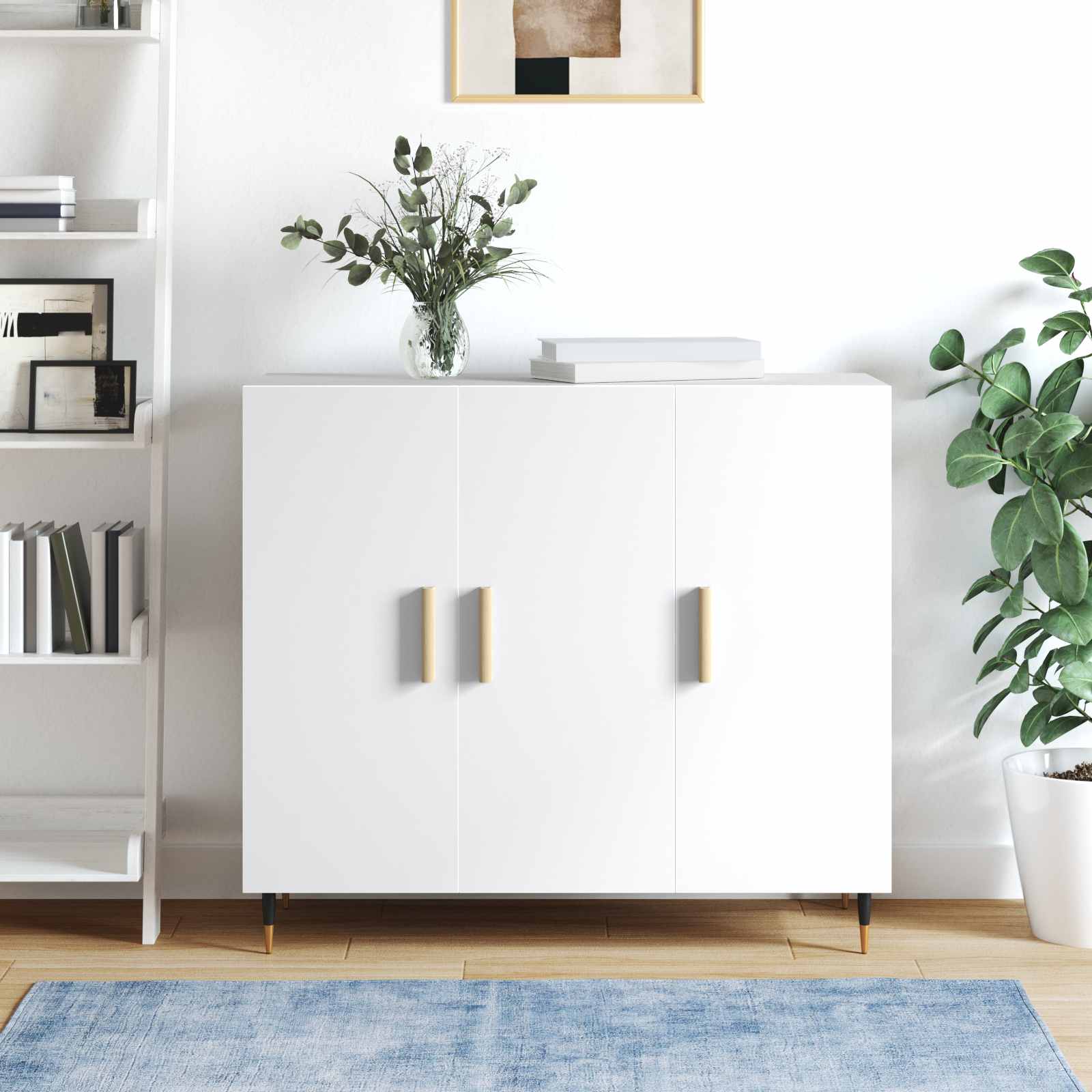 vidaXL Rechthoekige Handgreep 2 pcs Natuurlijke Houtkleur