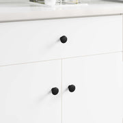 vidaXL Handvat 2 pcs Zwart Ø30 mm Aluminium