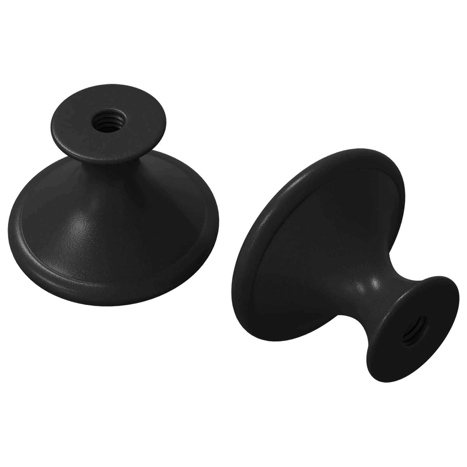 vidaXL Handvat 2 pcs Zwart Ø30 mm Aluminium