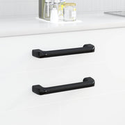 vidaXL Handvat Effen 2 pcs Zwart 380 x 34 x 85 mm Aluminium en PP