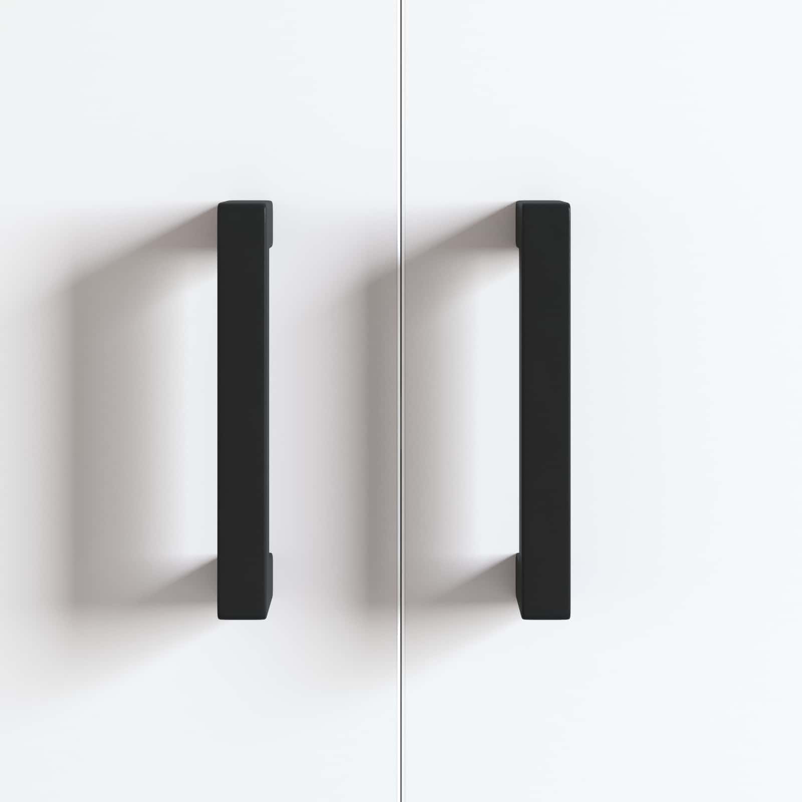 vidaXL Meubelhandgreep 2 pcs Zwart 110 x 12 x 36 mm IJzer