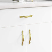 vidaXL Handvat 2 pcs Goud M4 x 18 mm Zinklegering
