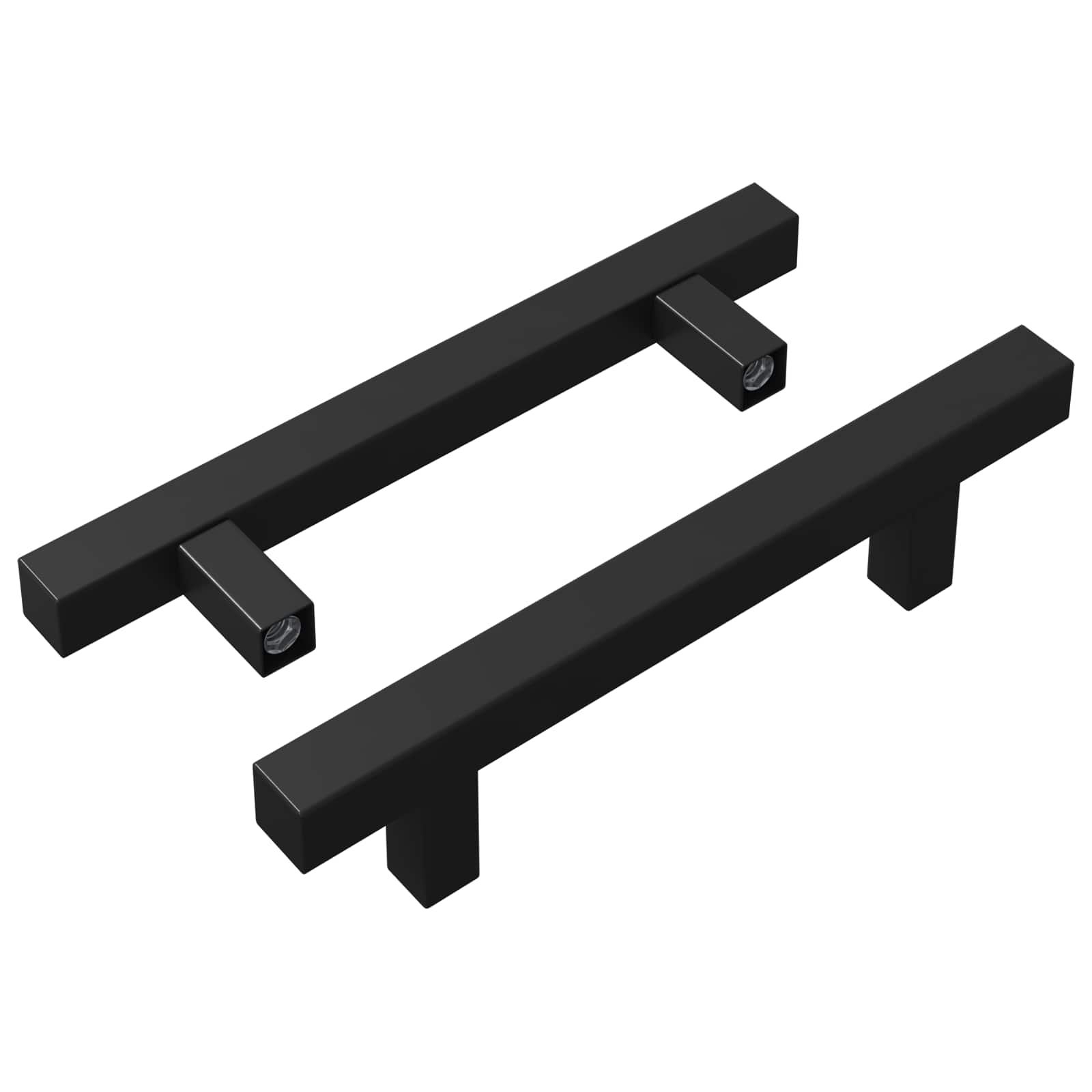 vidaXL Kasthandgreep 2 pcs Zwart M4 x 18 mm Roestvrij staal