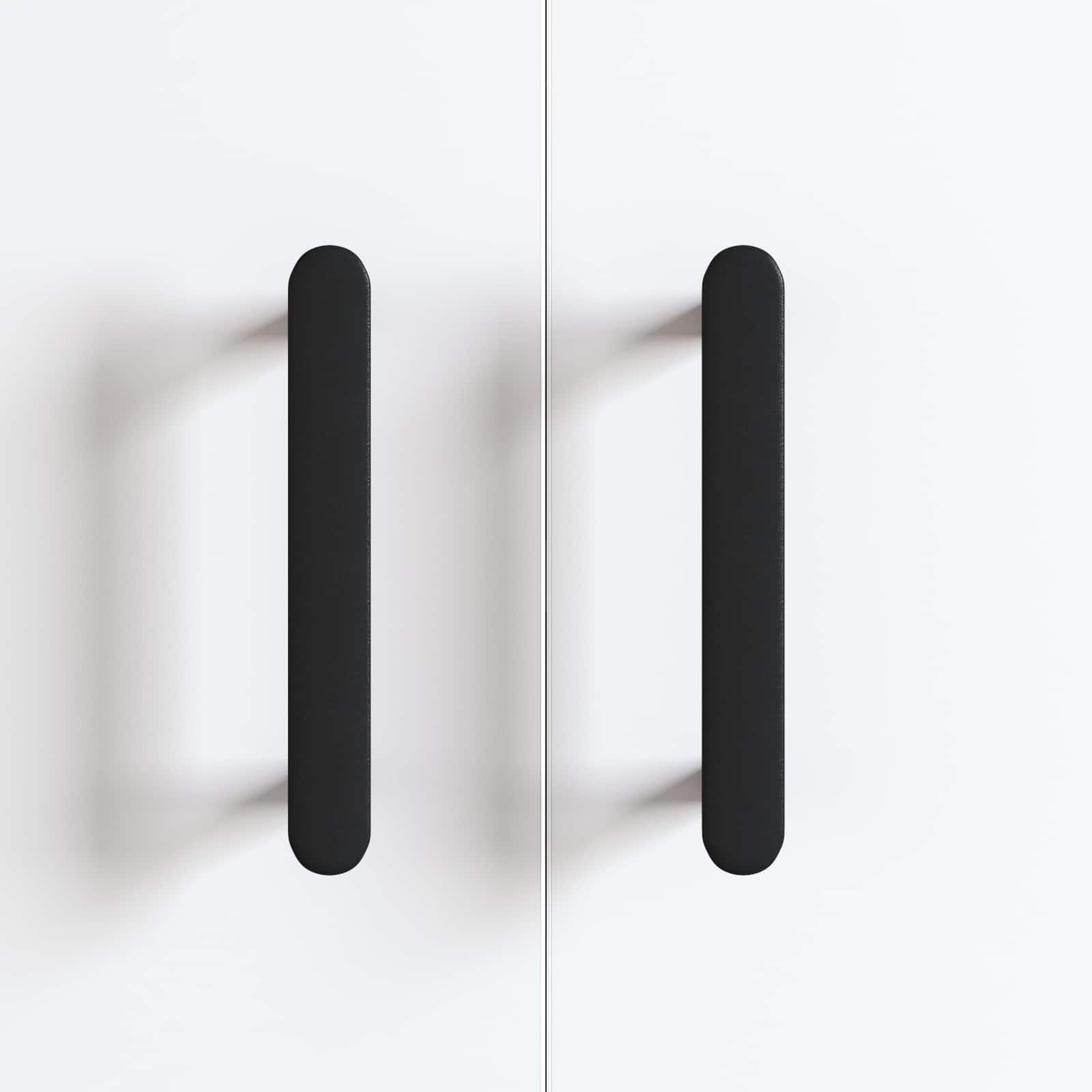 vidaXL Kasthandgreep 2 pcs Zwart 121 x 16.6 x 28.3 mm IJzer