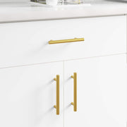 vidaXL Kasthandgreep 2 pcs Goud 150 mm Roestvrij staal