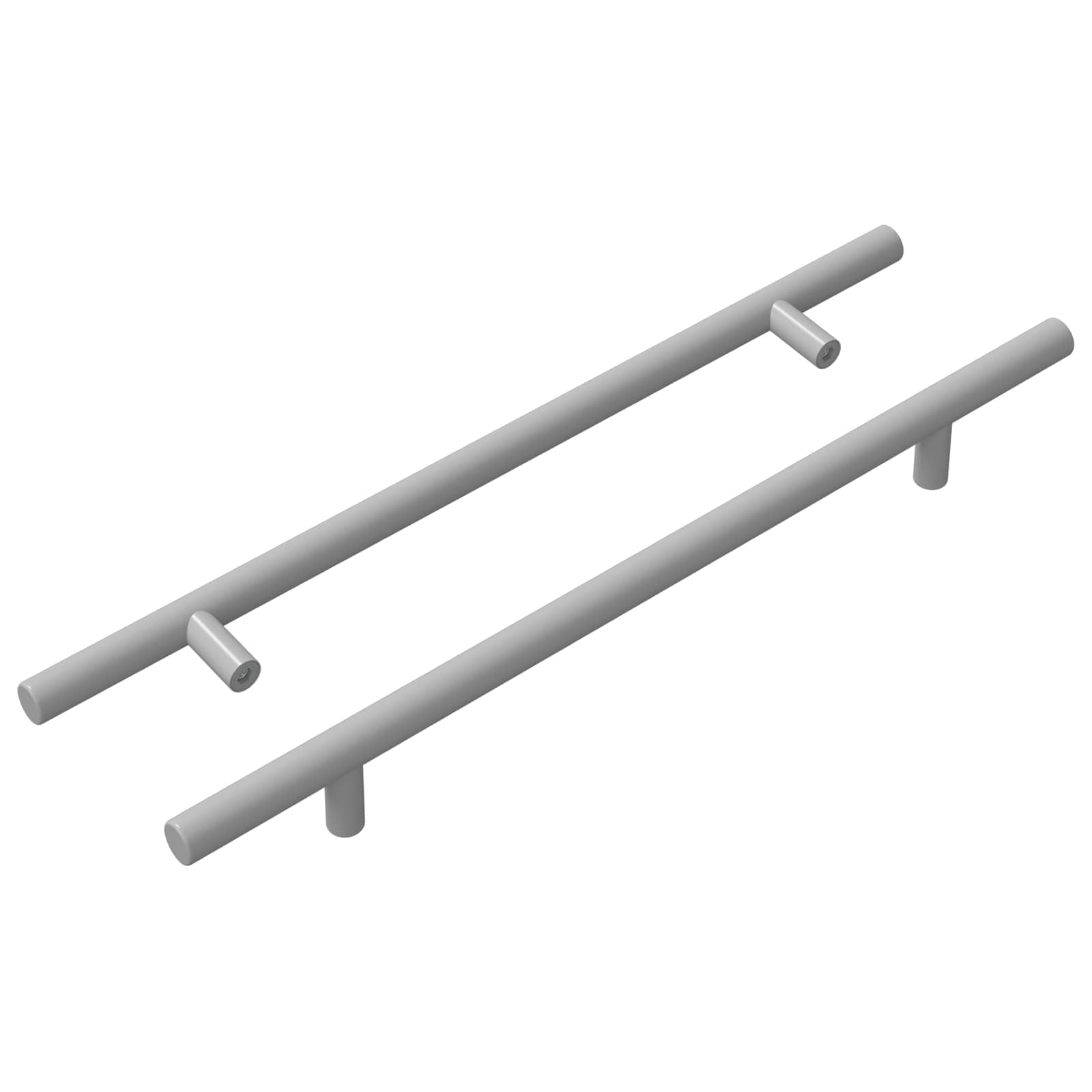 vidaXL Kasthandgreep 2 pcs Zilver 300 mm Roestvrij staal