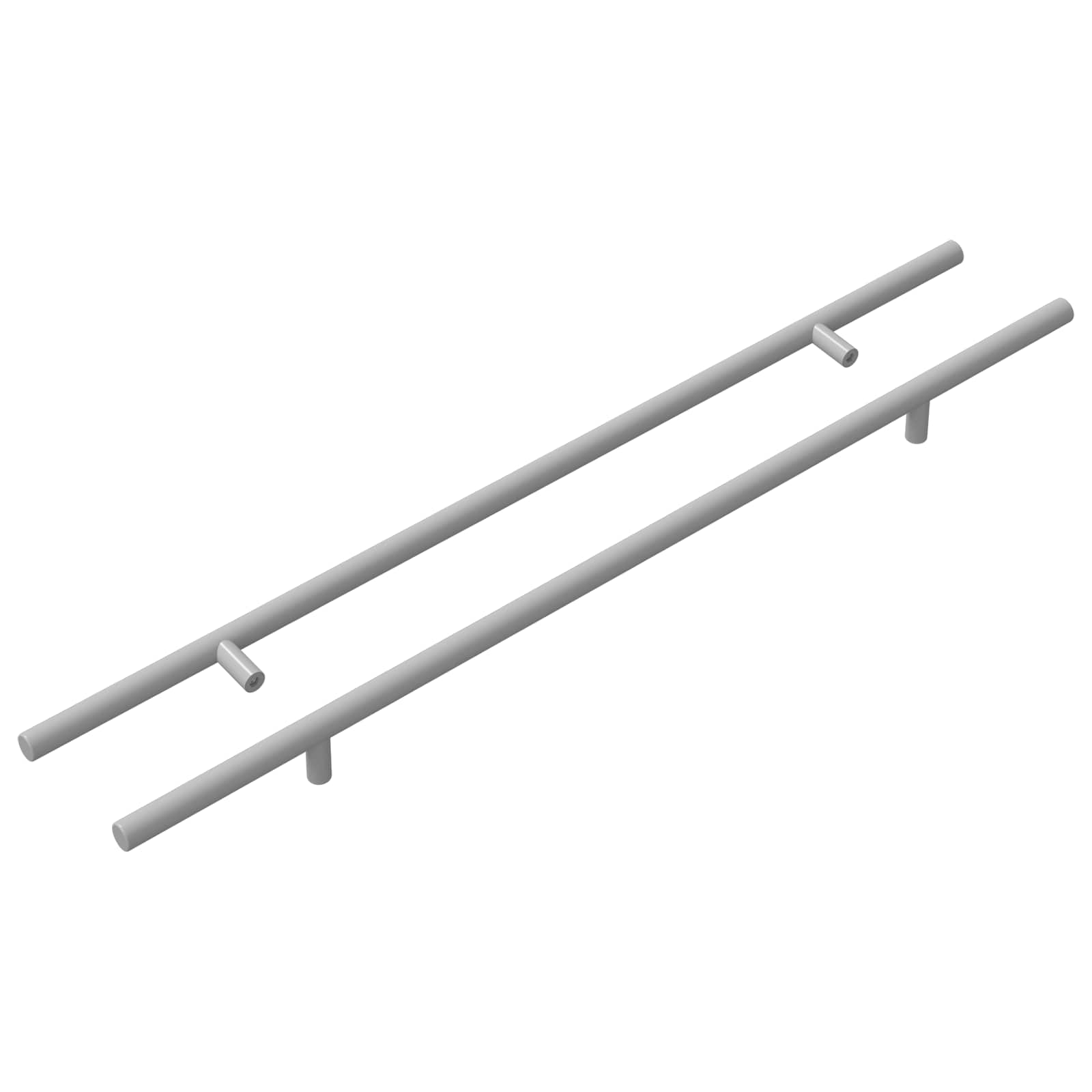 vidaXL Handvat 2 pcs Zilver 1500 mm Staal