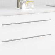 vidaXL Kasthandgreep 2 pcs Zilver 1700mm Roestvrij staal
