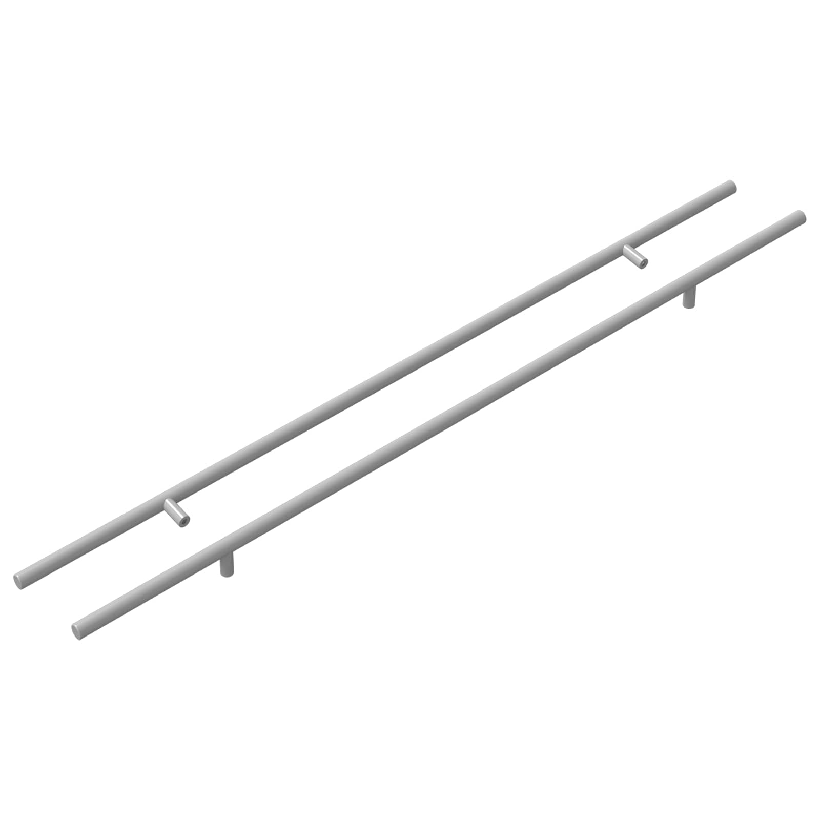 vidaXL Kasthandgreep 2 pcs Zilver 1700mm Roestvrij staal