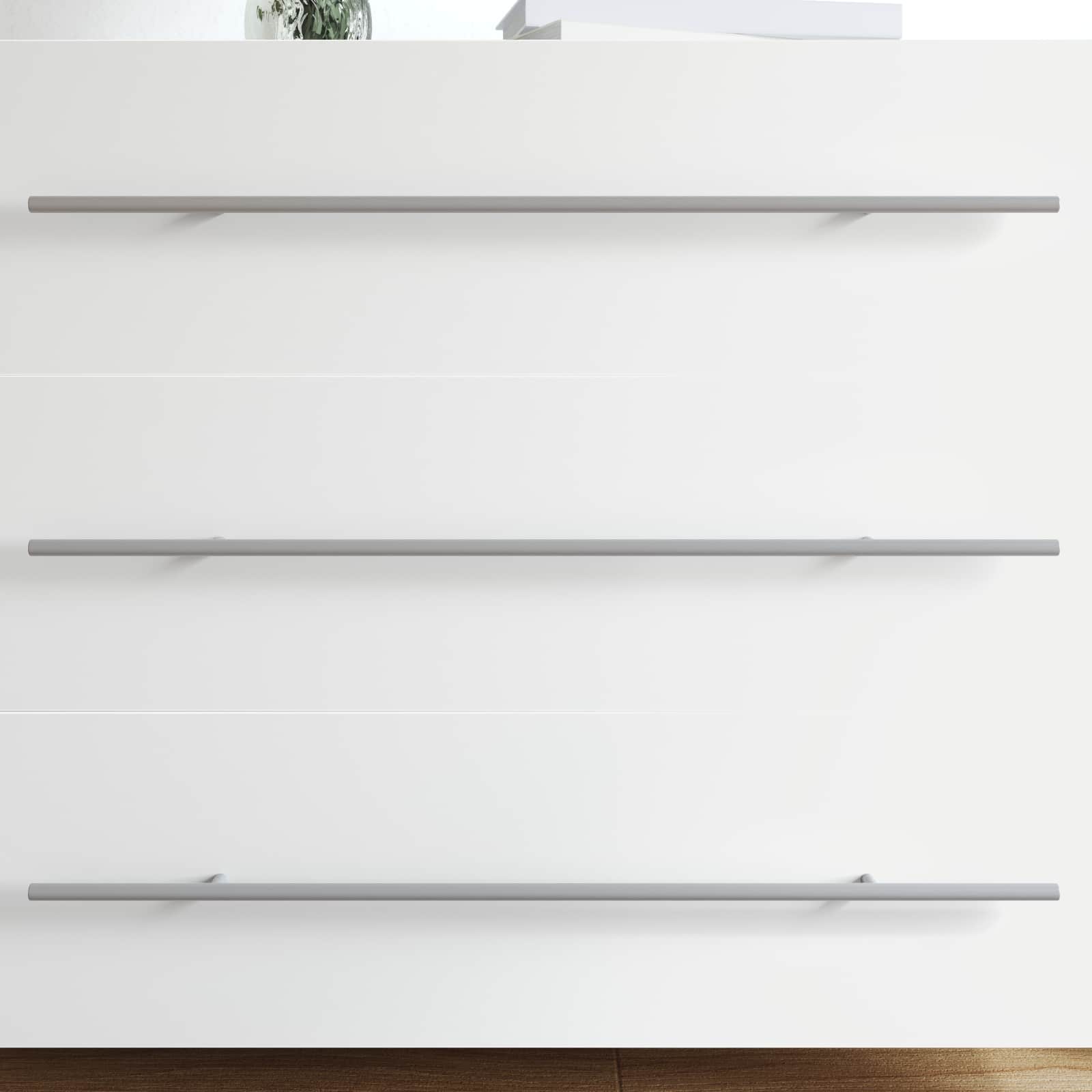 vidaXL Kasthandgreep 2 pcs Zilver 1700mm Roestvrij staal