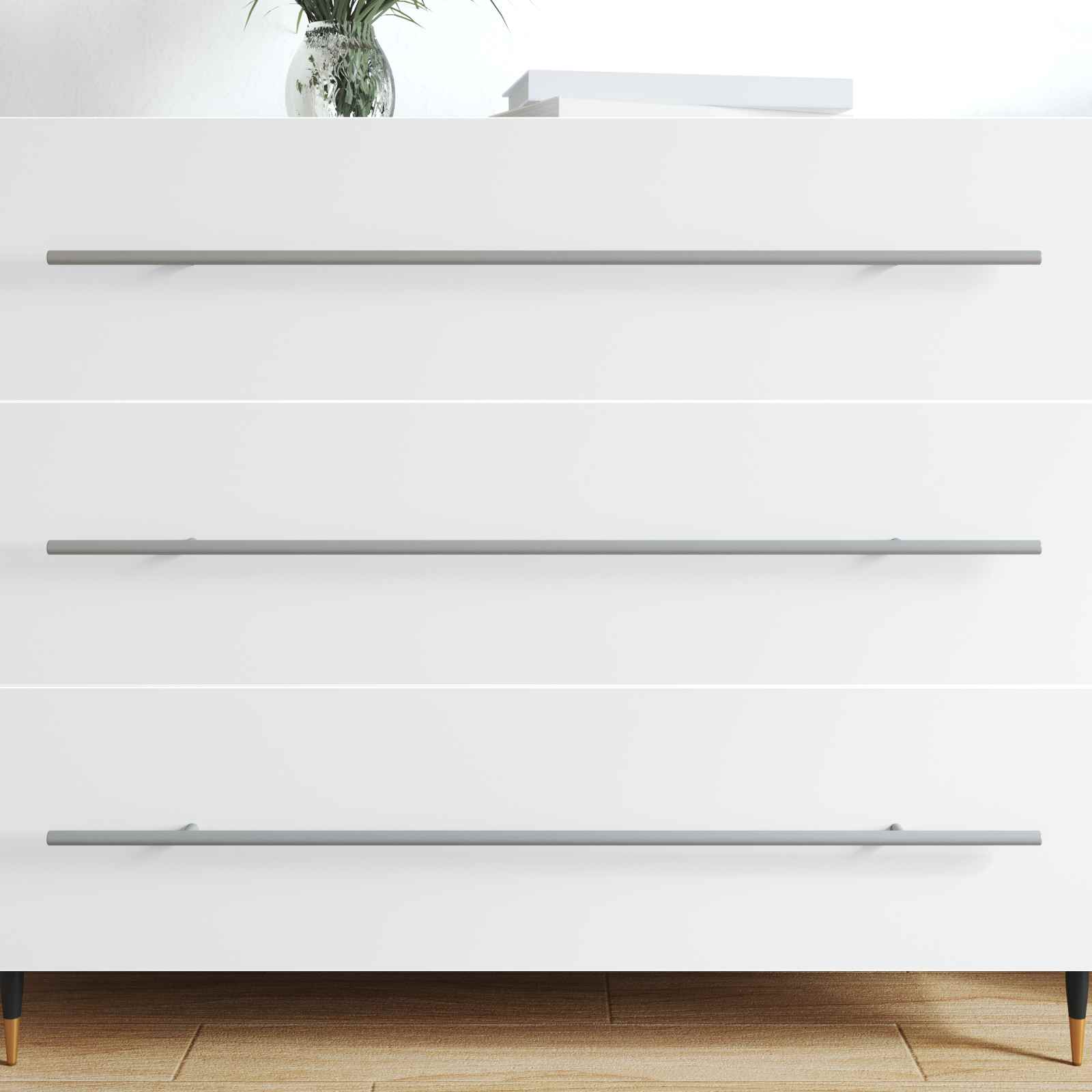 vidaXL Kasthandgreep 2 pcs Zilver 800 mm Roestvrij staal