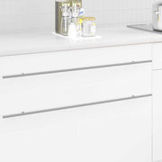 vidaXL Kasthandgreep 2 pcs Zilver 0 Roestvrij staal