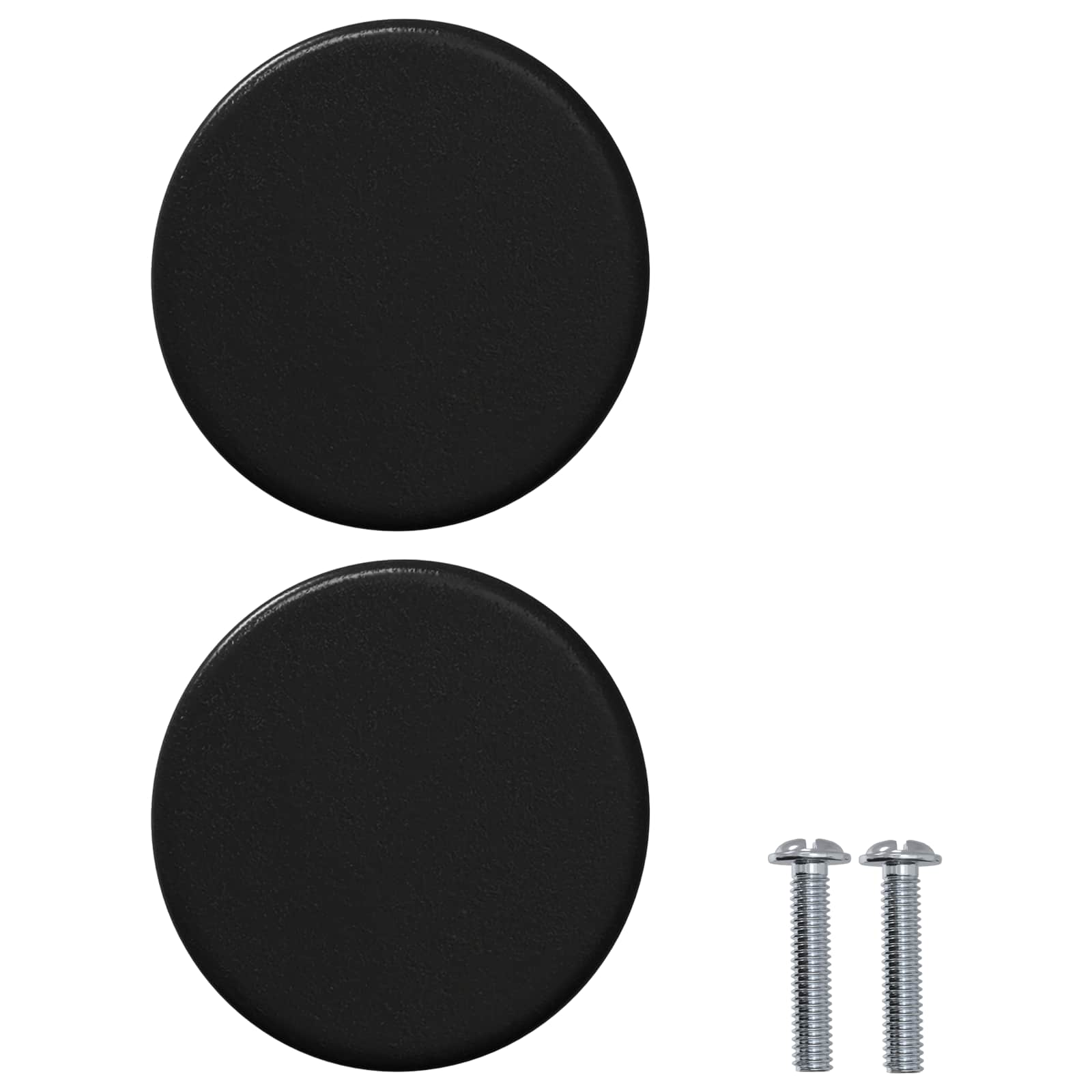vidaXL Kastknop 2 pcs Zwart 18 x 23 mm IJzer