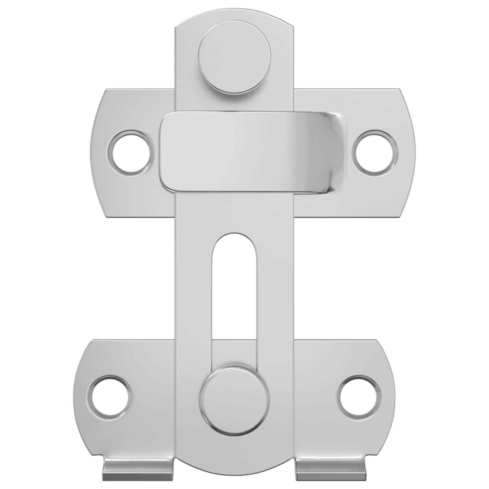 vidaXL Deurslot 2 pcs Zilver 70 x 8 mm Staal