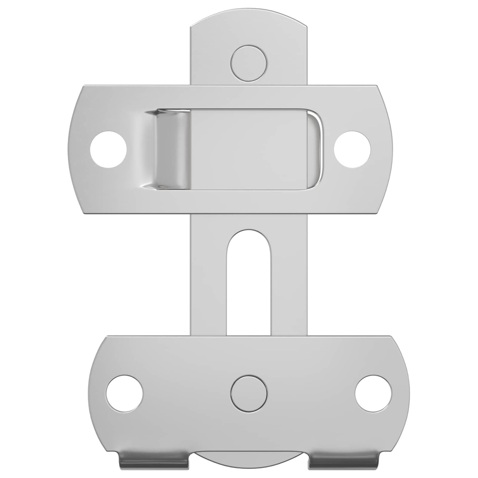 vidaXL Deurslot 2 pcs Zilver 70 x 8 mm Staal
