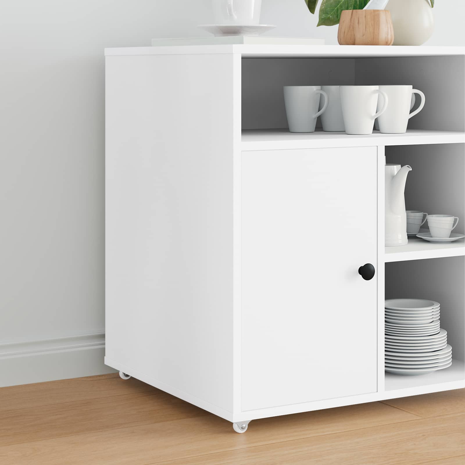 vidaXL Caster 2 pcs Wit 42 x 11,5 x 29 mm IJzer