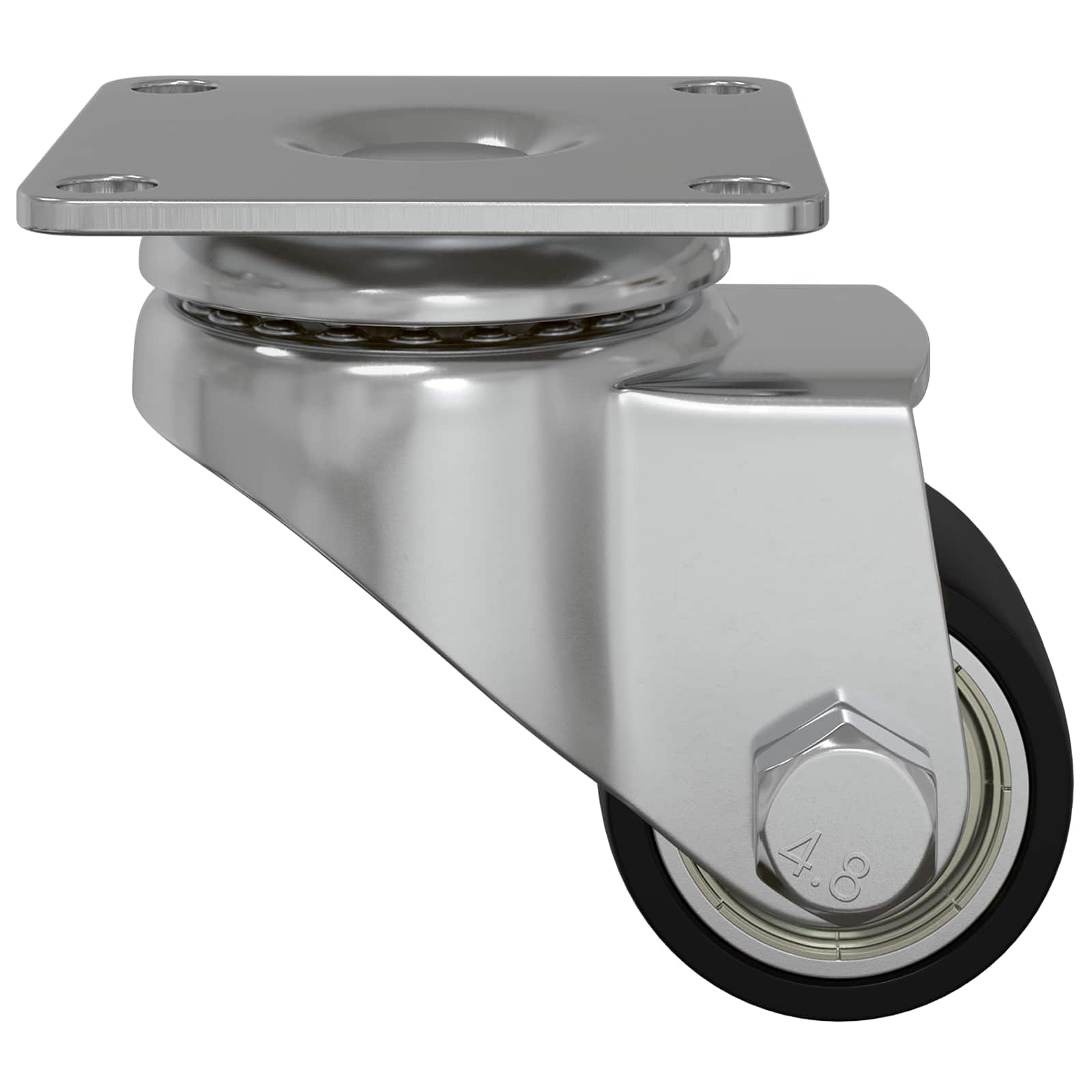 vidaXL Caster 2 pcs Zilver 50 mm Nylon