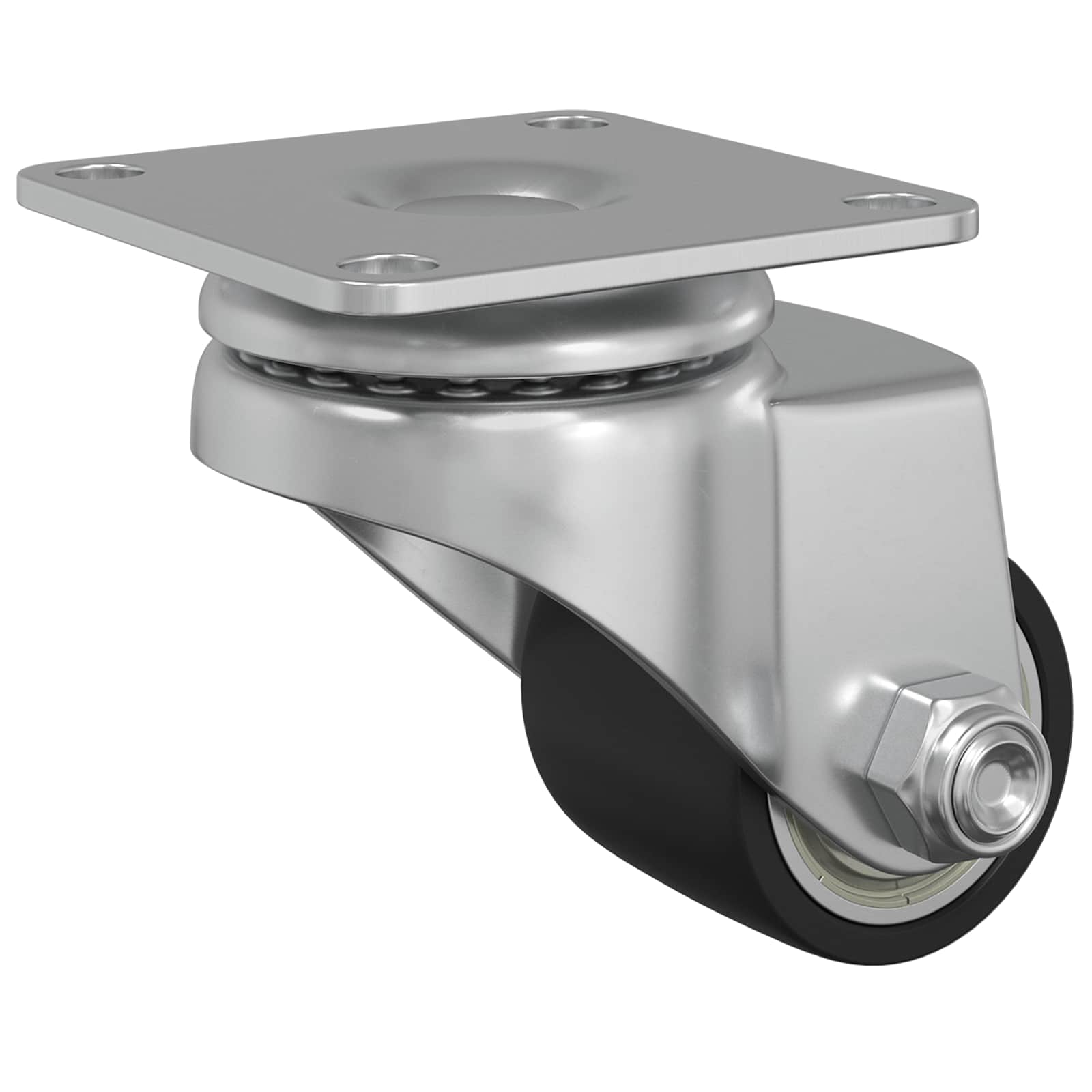 vidaXL Caster 2 pcs Zilver 50 mm Nylon